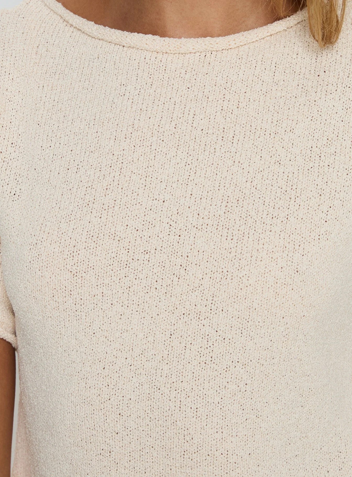 Amelise Knit Poncho Beige