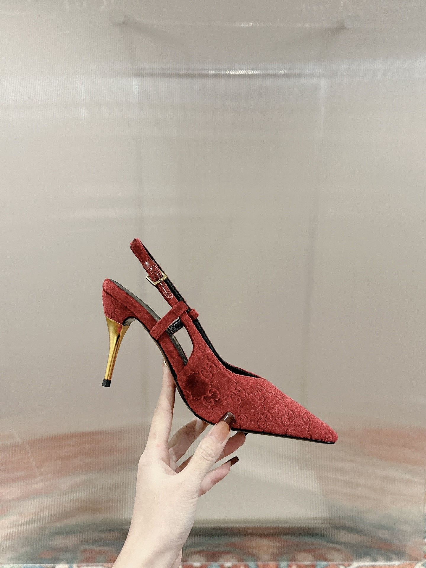 gucci new metal heel pointed toe shoes - Sneaker Replica Workshop