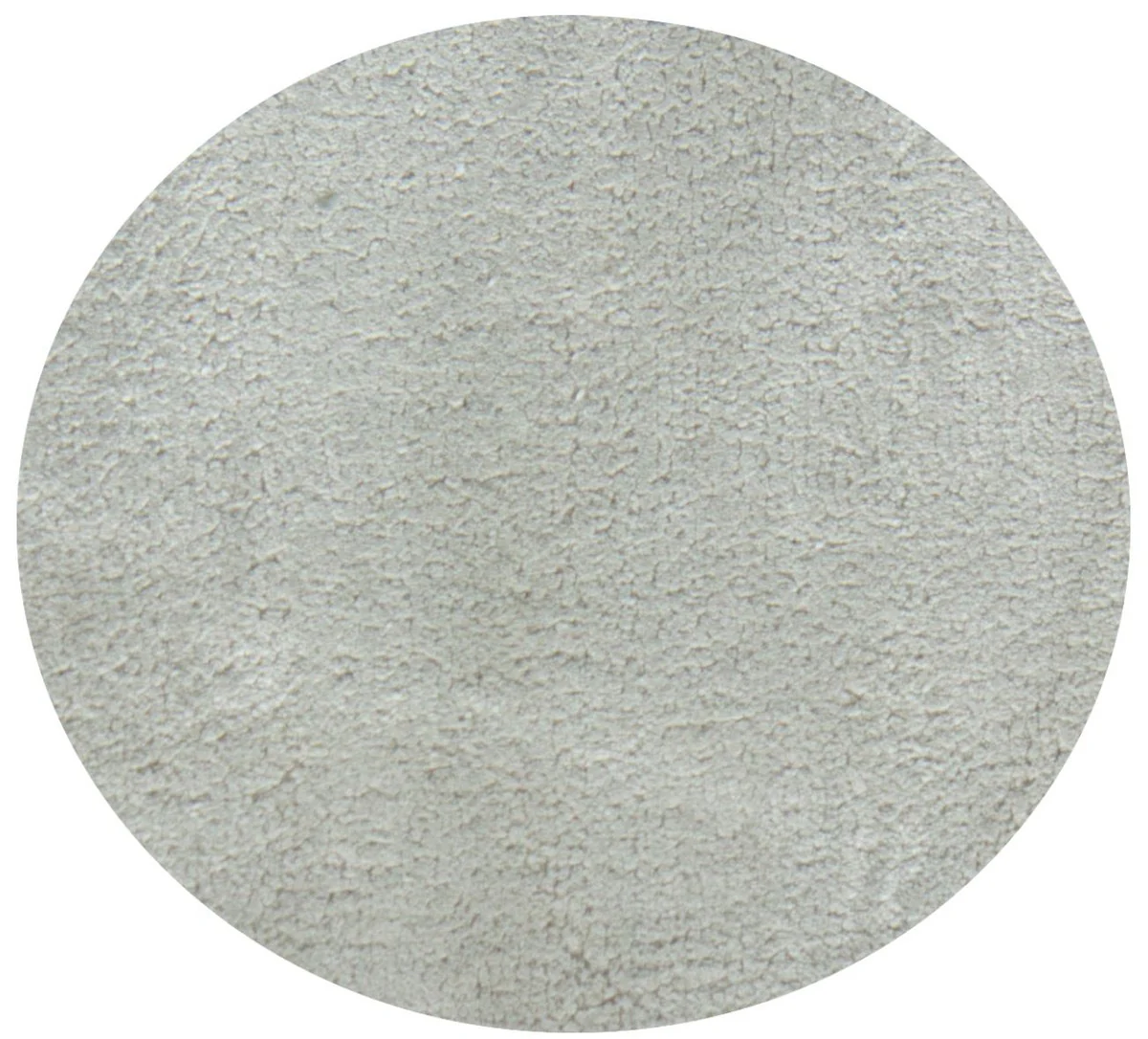 Luxury living room carpet silver-beige Ø 280 cm - round viscose carpet - luxury quality - living room decoration accessories