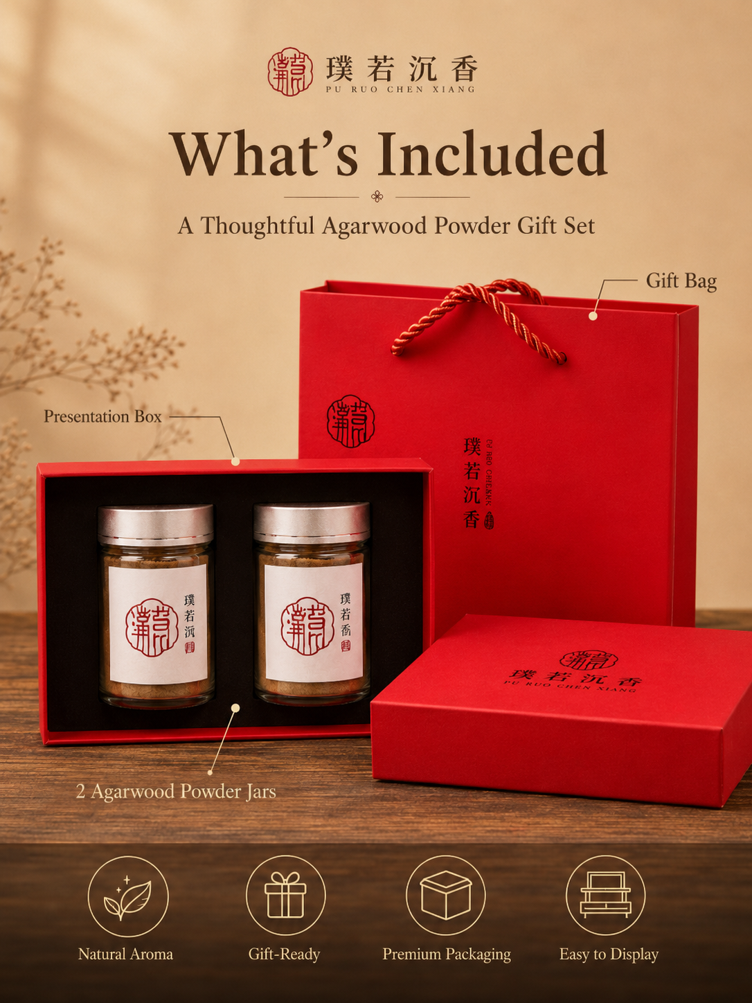 Premium Agarwood Powder Gift Set