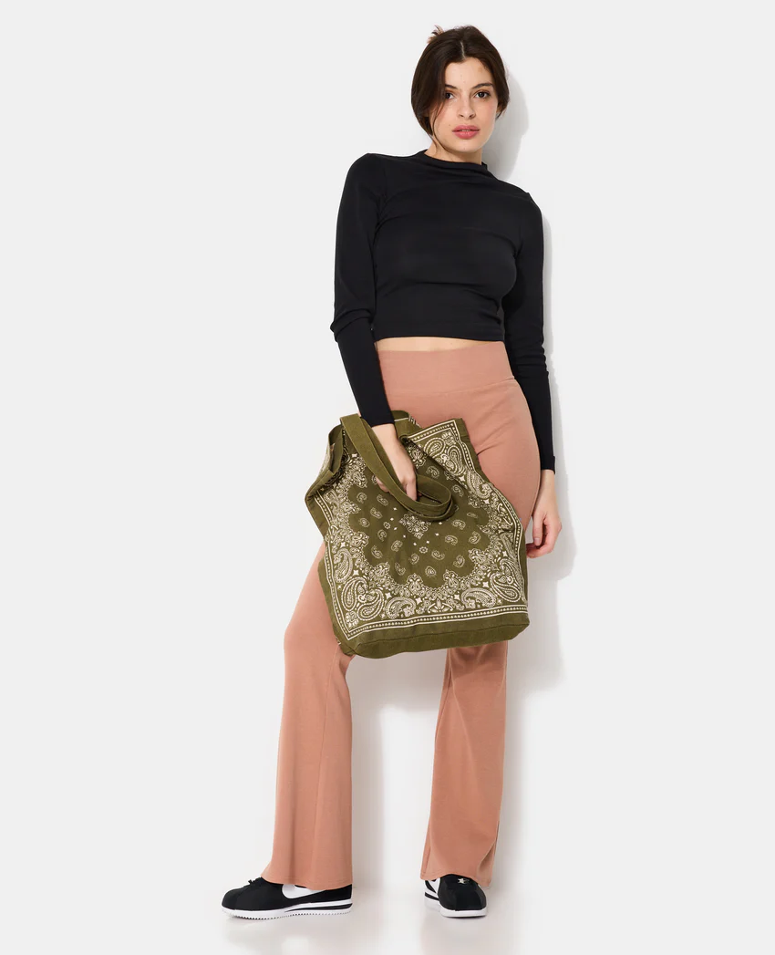 Pimkie Pantalon flare en maille avec taille élastiquée