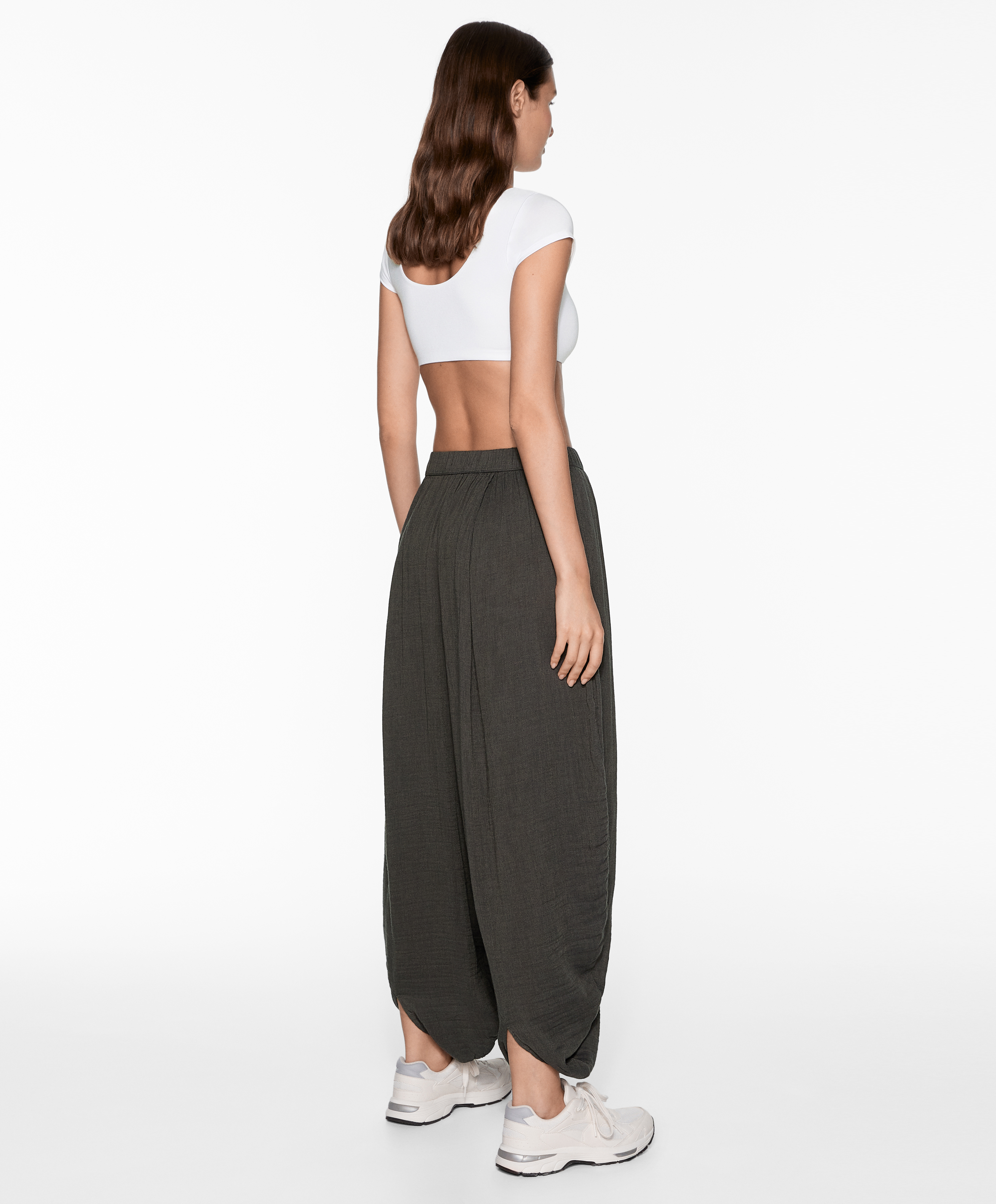 OYSHO Balloon trousers with cotton
