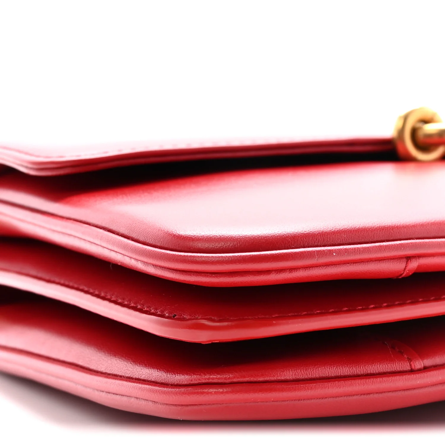 Smooth Calfskin Le Maillon Satchel Rouge Eros - Top Club