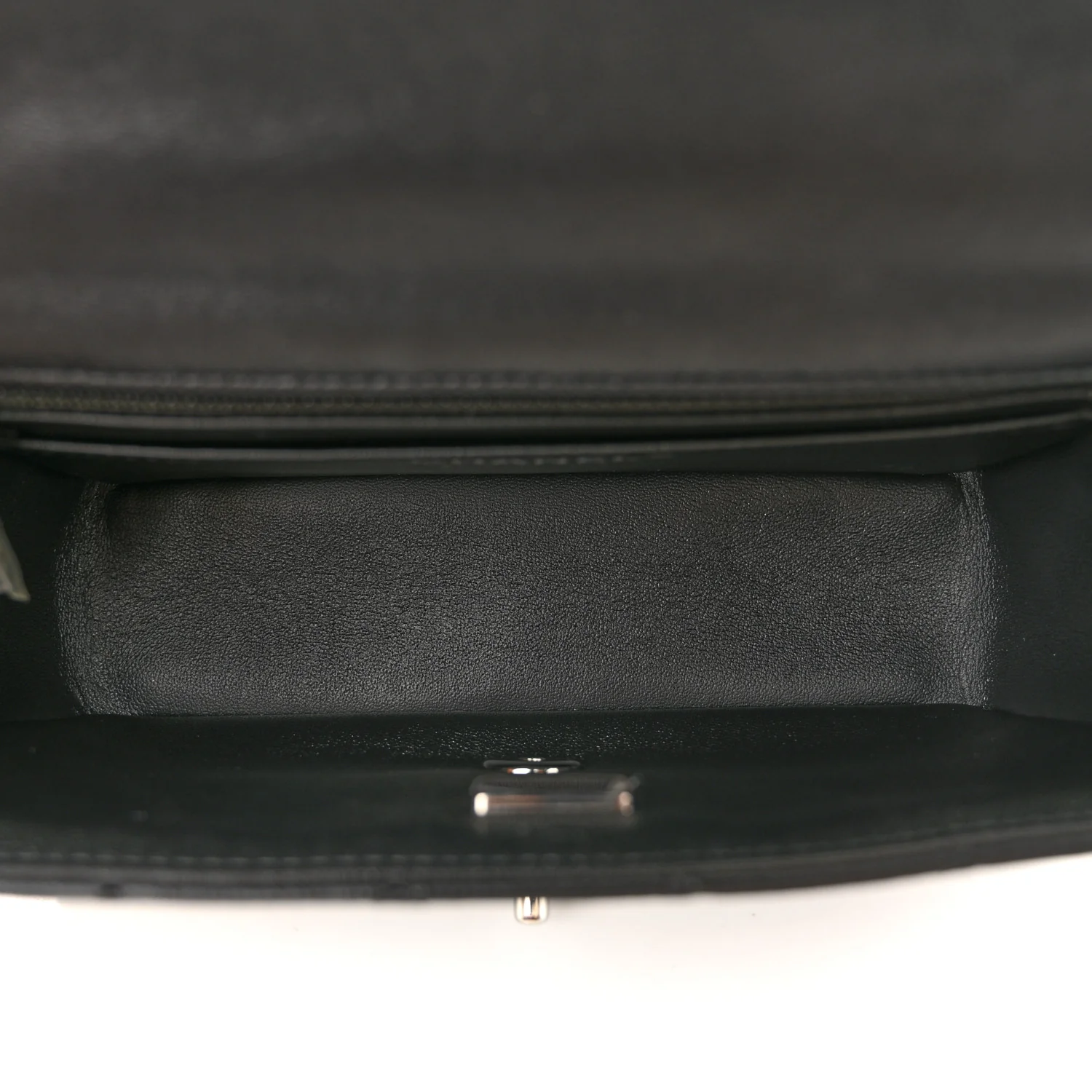 Lambskin Quilted Mini Rectangular Flap Black - Top Club