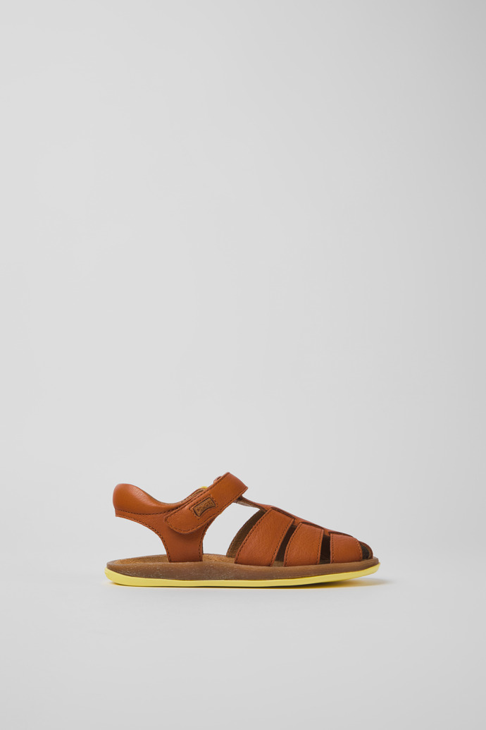 Bicho Brown Leather Sandals for Boys