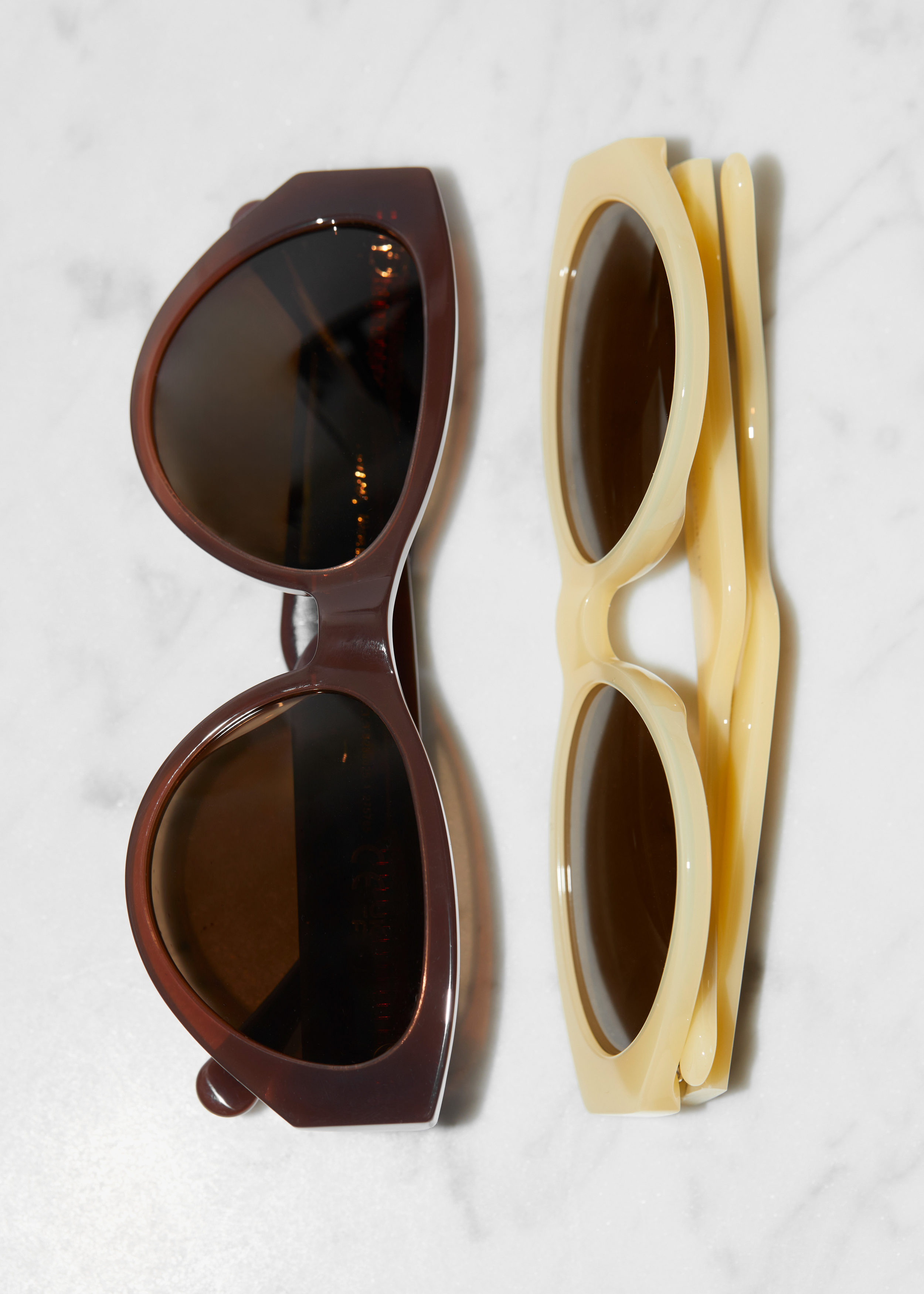 & Other Stories POLARIZED CAT-EYE ACETATE SUNGLASSES