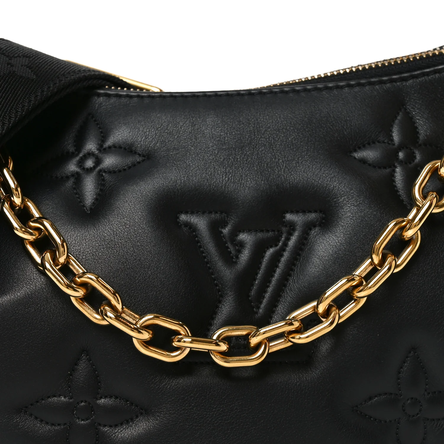 Calfskin Bubblegram Over The Moon Black - Top Club