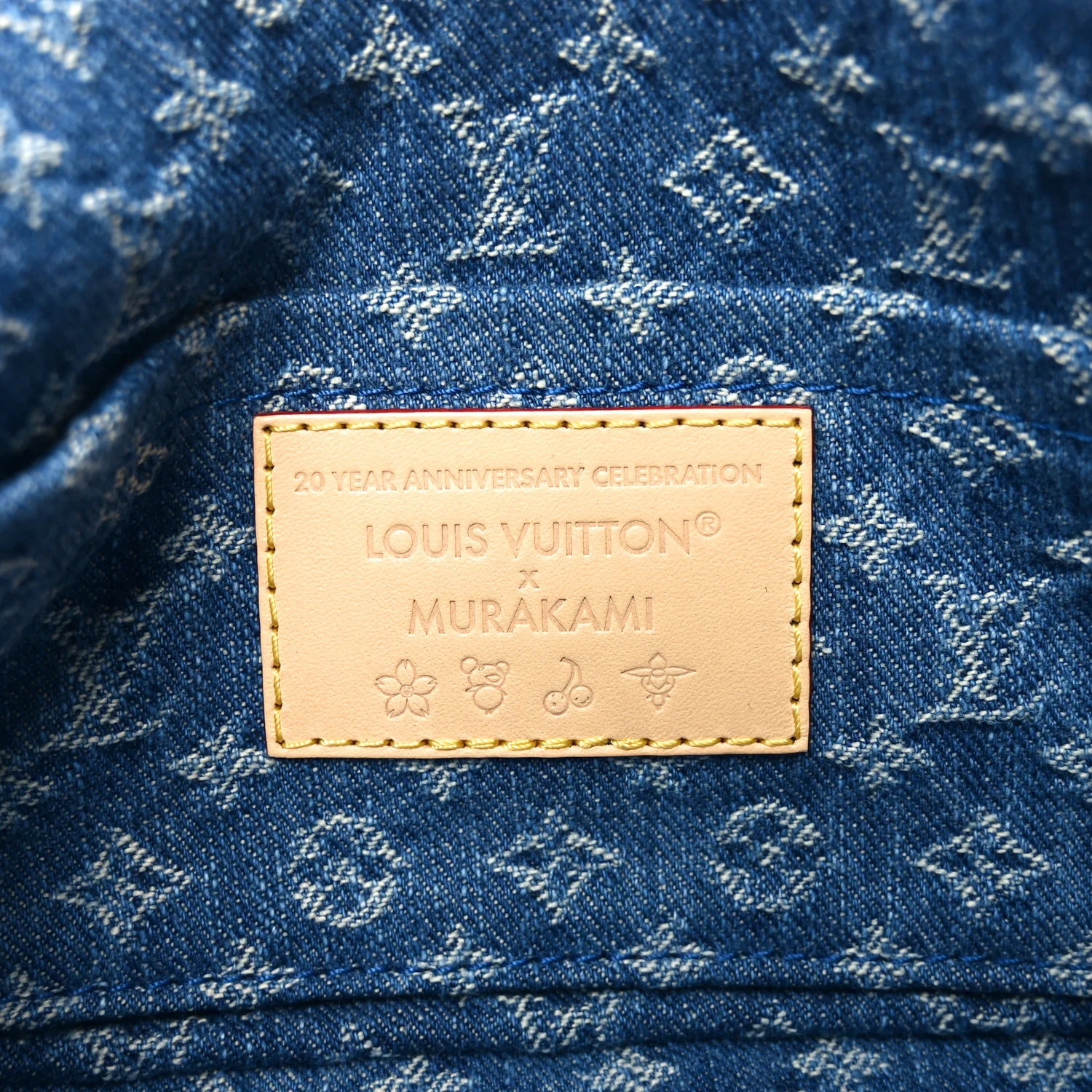 LV X TM Monogram Denim Cerises Pochette Accessories Blue - Top Club