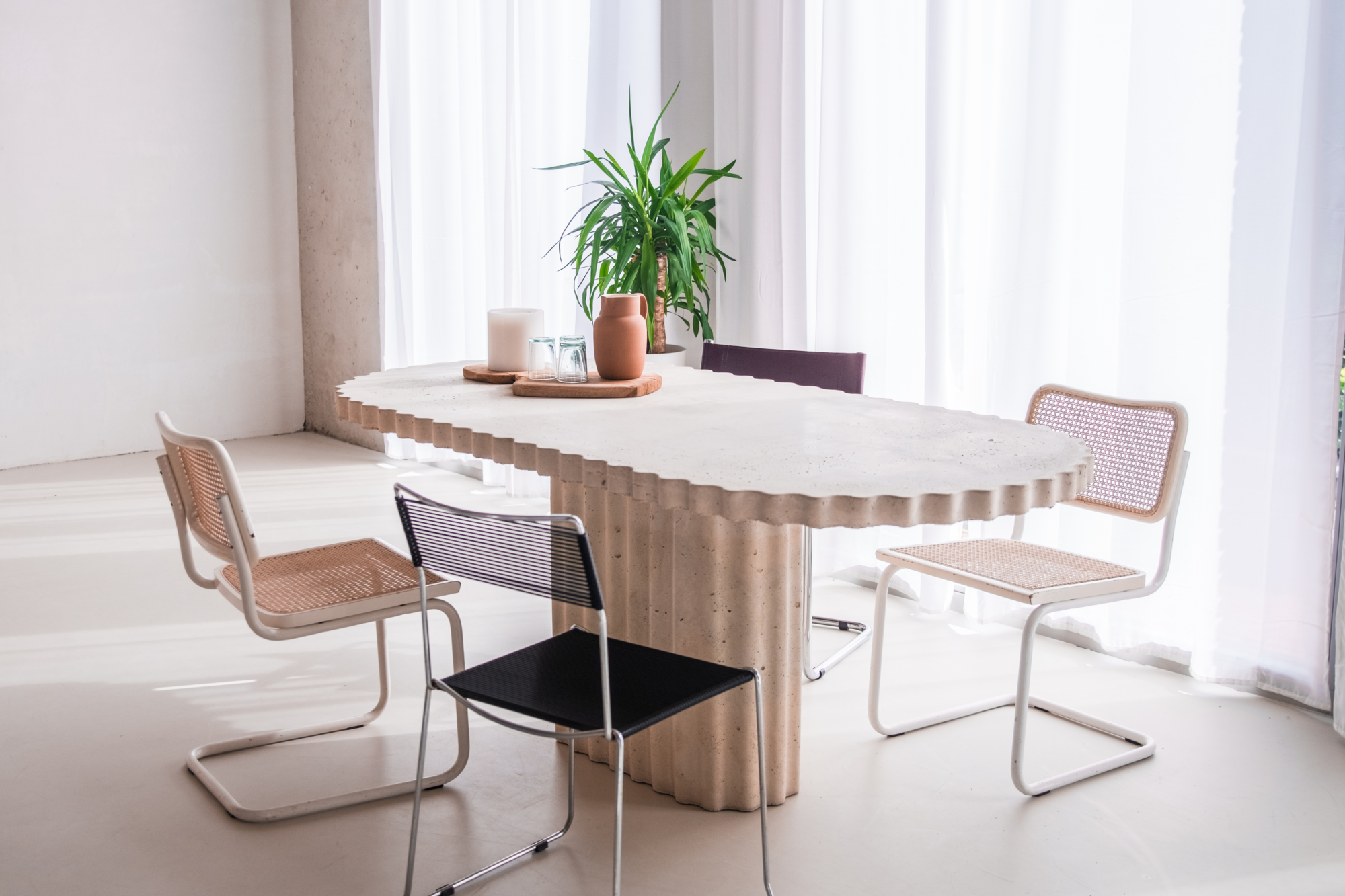 Eettafel Stili Beton 200 x 90 cm