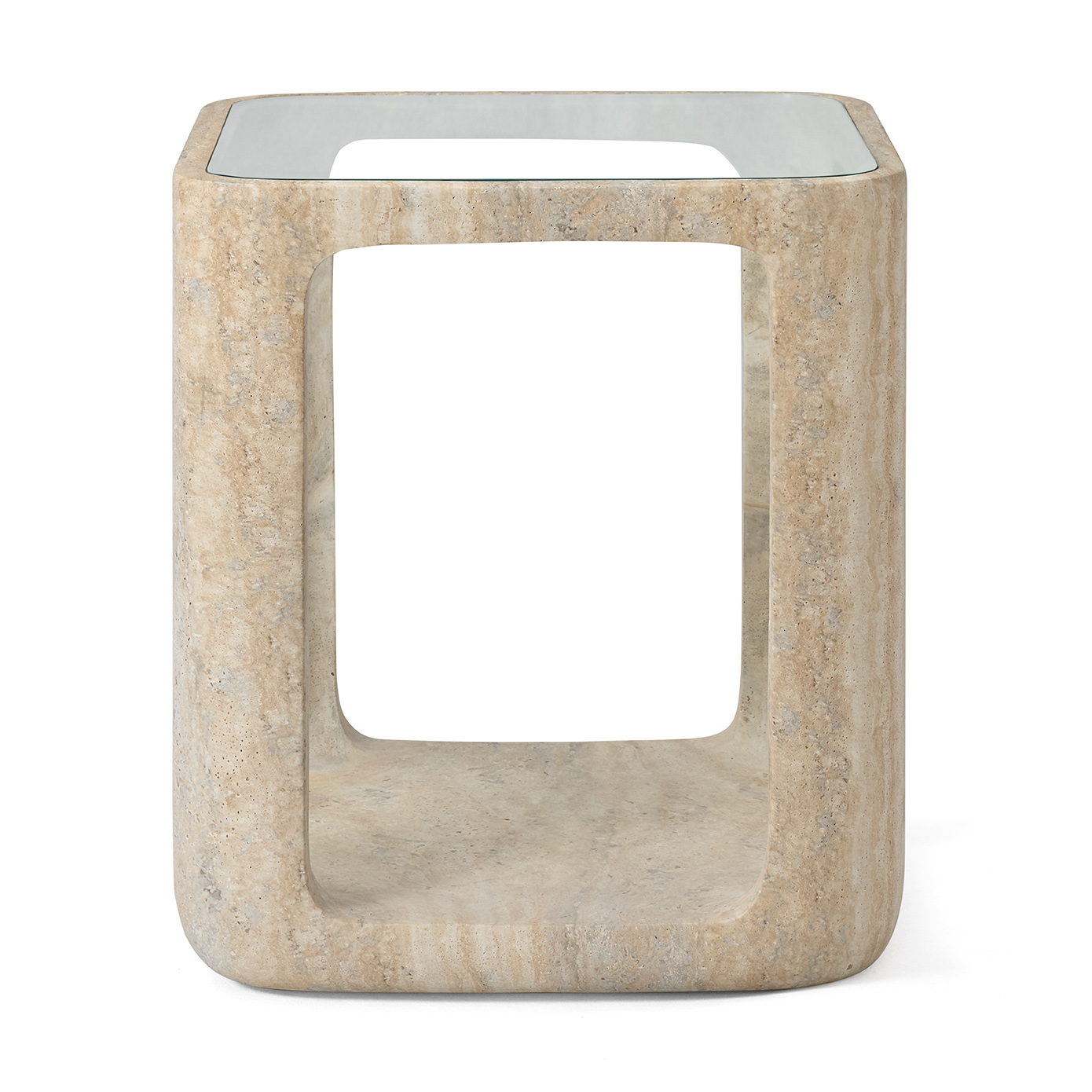 Bijzettafel Yobeko Travertine Texture