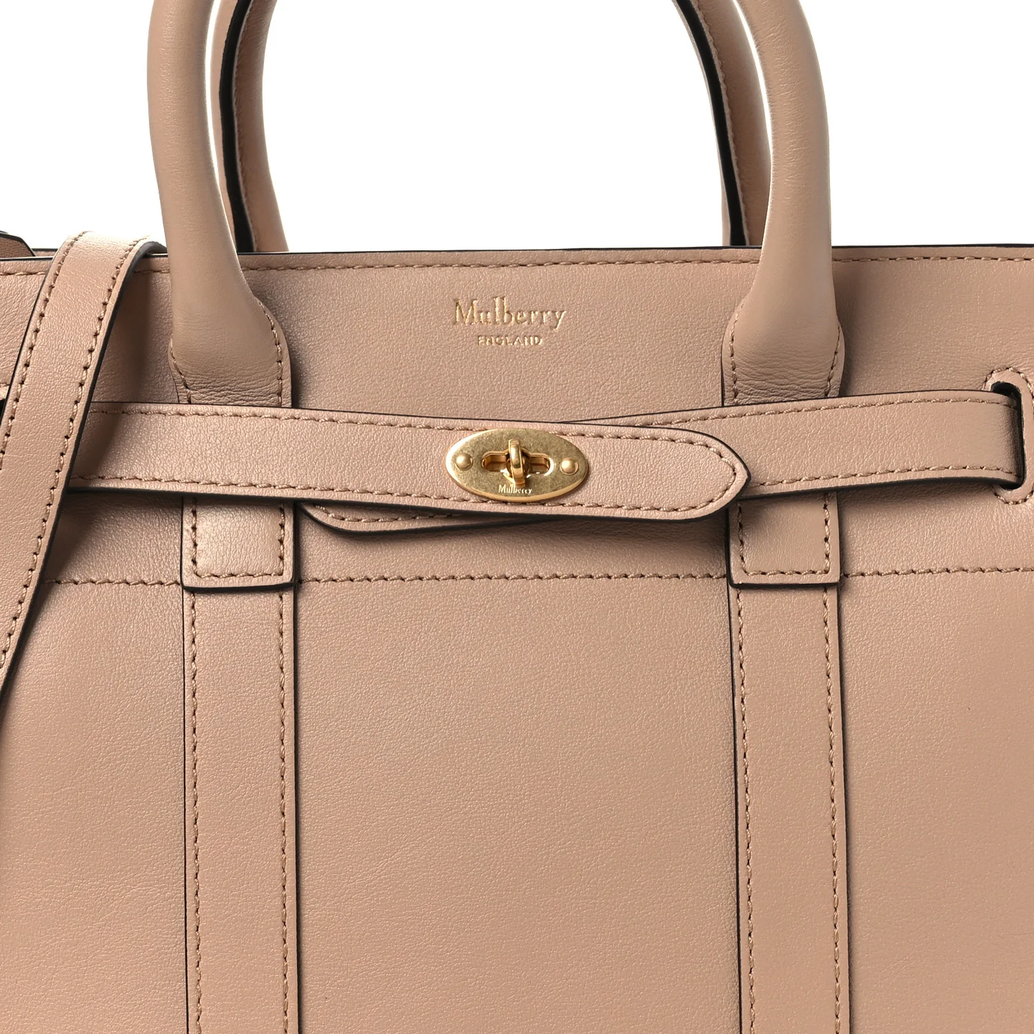 Silky Calfskin Mini Zipped Bayswater Rosewater - Top Club