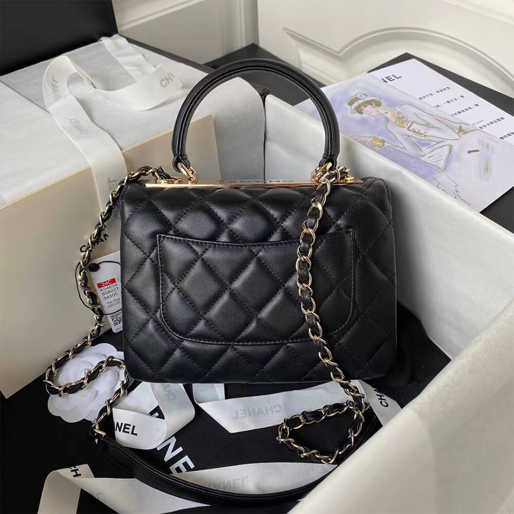 CHANEL Mini Flap Bag with Top Handle(HIGH-END GRADE) - Top Club