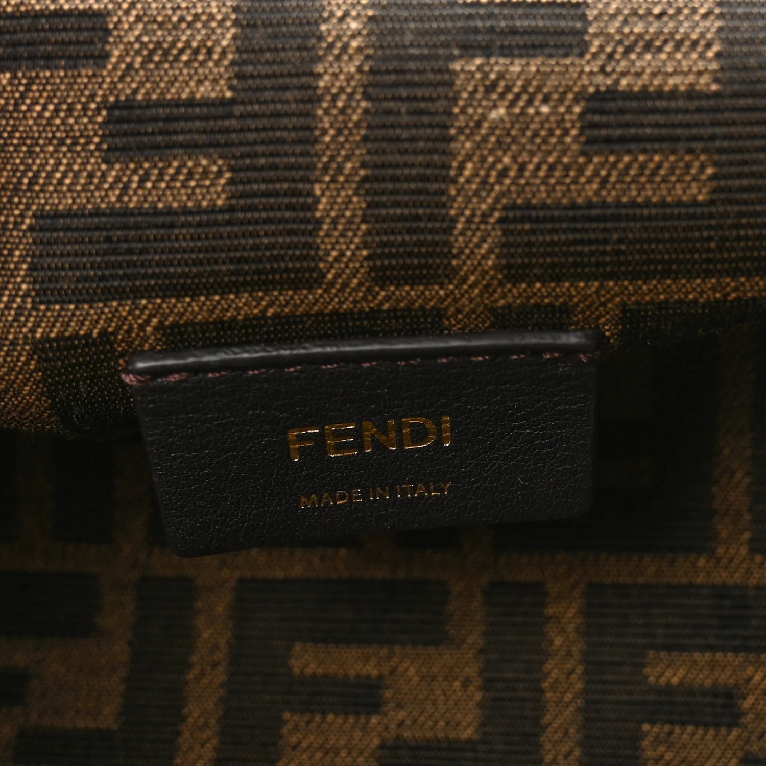 Shiny Nappa Fabric Jacquard FF 1974 Midi Fendi Tobacco Moro Ebano - Top Club