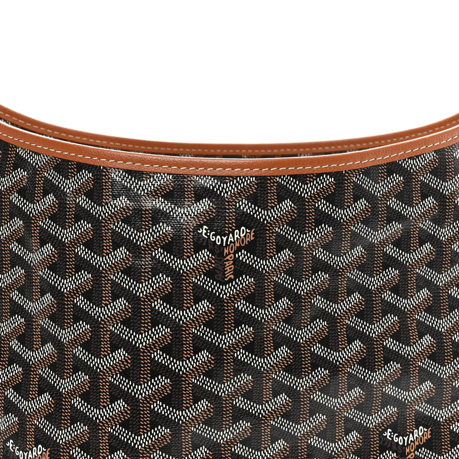 Goyardine Boheme Hobo Black Gold - Top Club