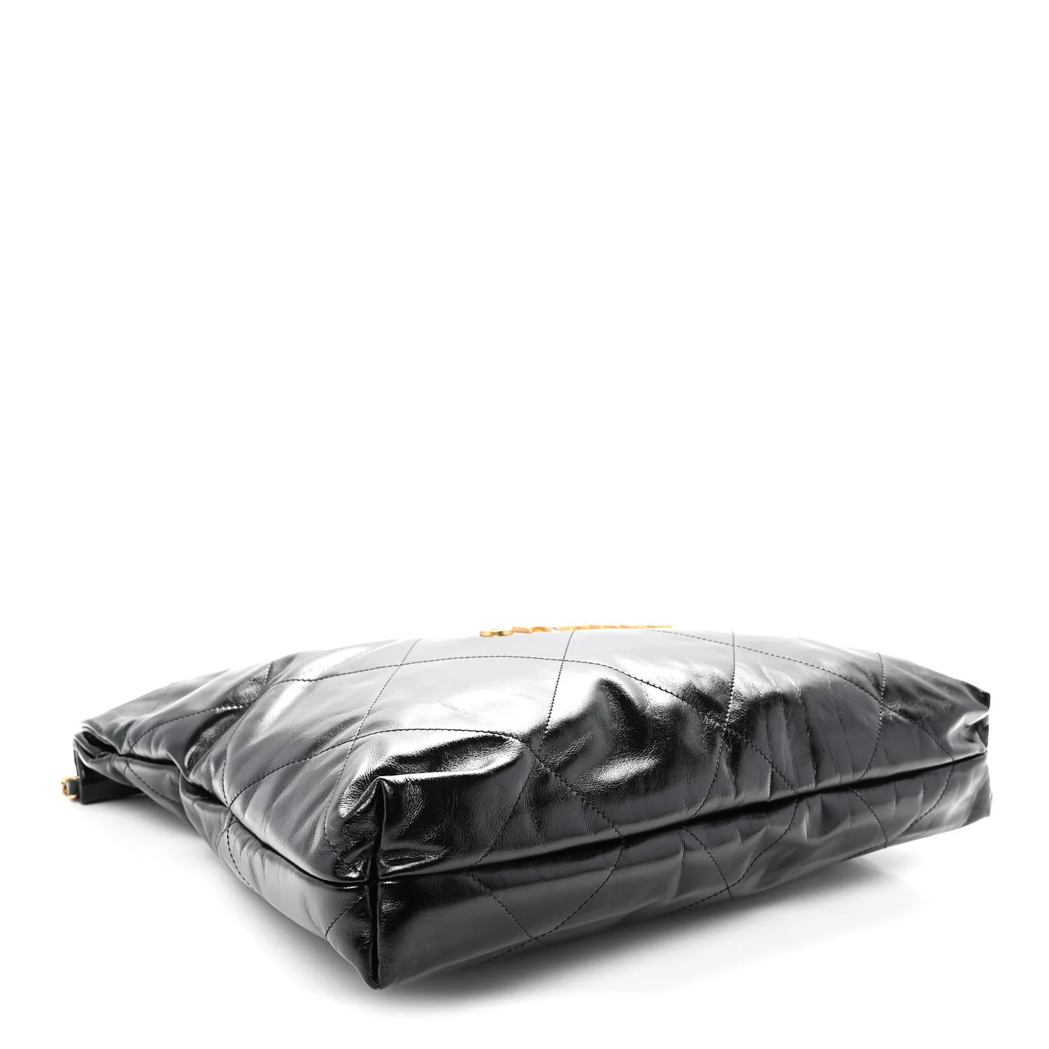 Shiny Calfskin Quilted Chanel 22 Black - Top Club