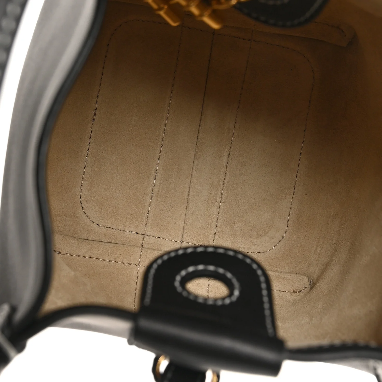 Smooth Calfskin Micro Bale Bag Black - Top Club