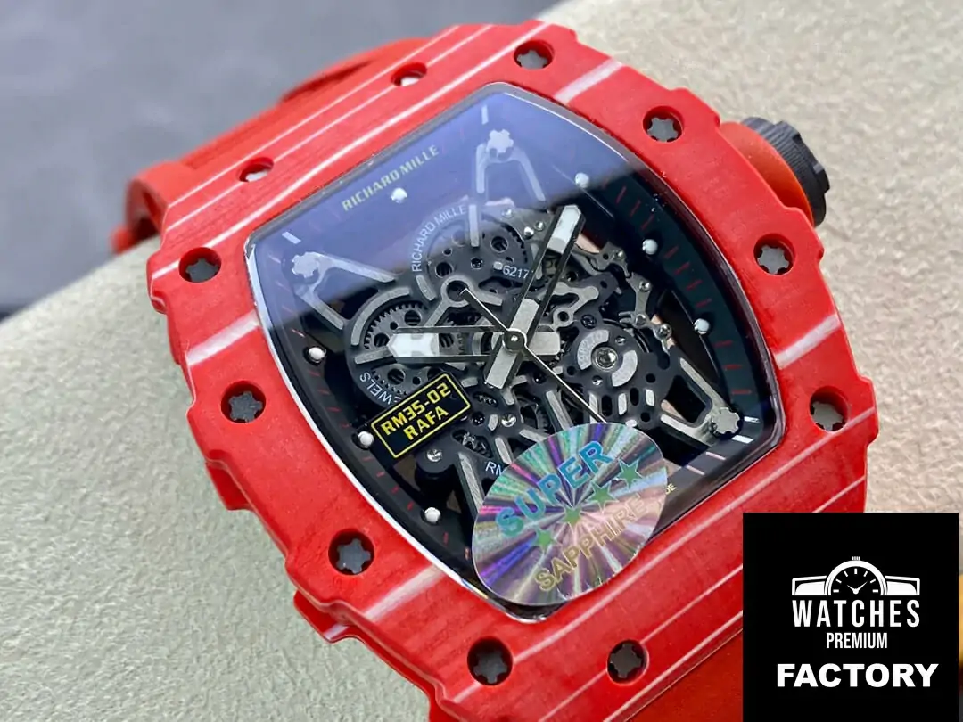 Richard Mille RM035-02 RM Factory Red Rubber Strap