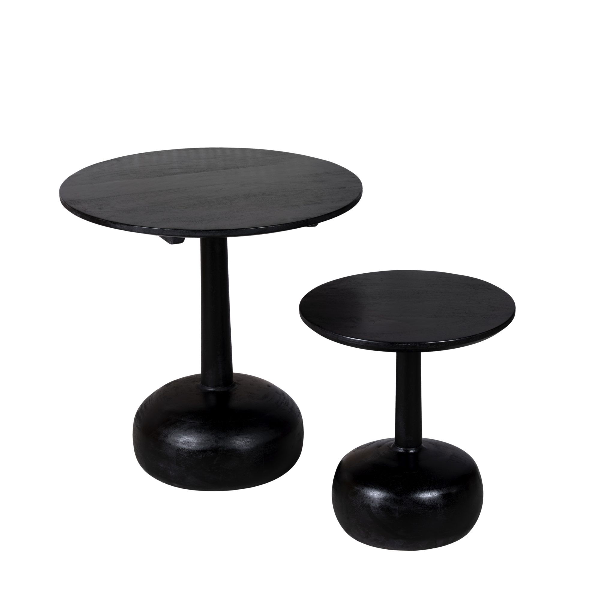 Bijzettafel Katwijk zwart - set van 2