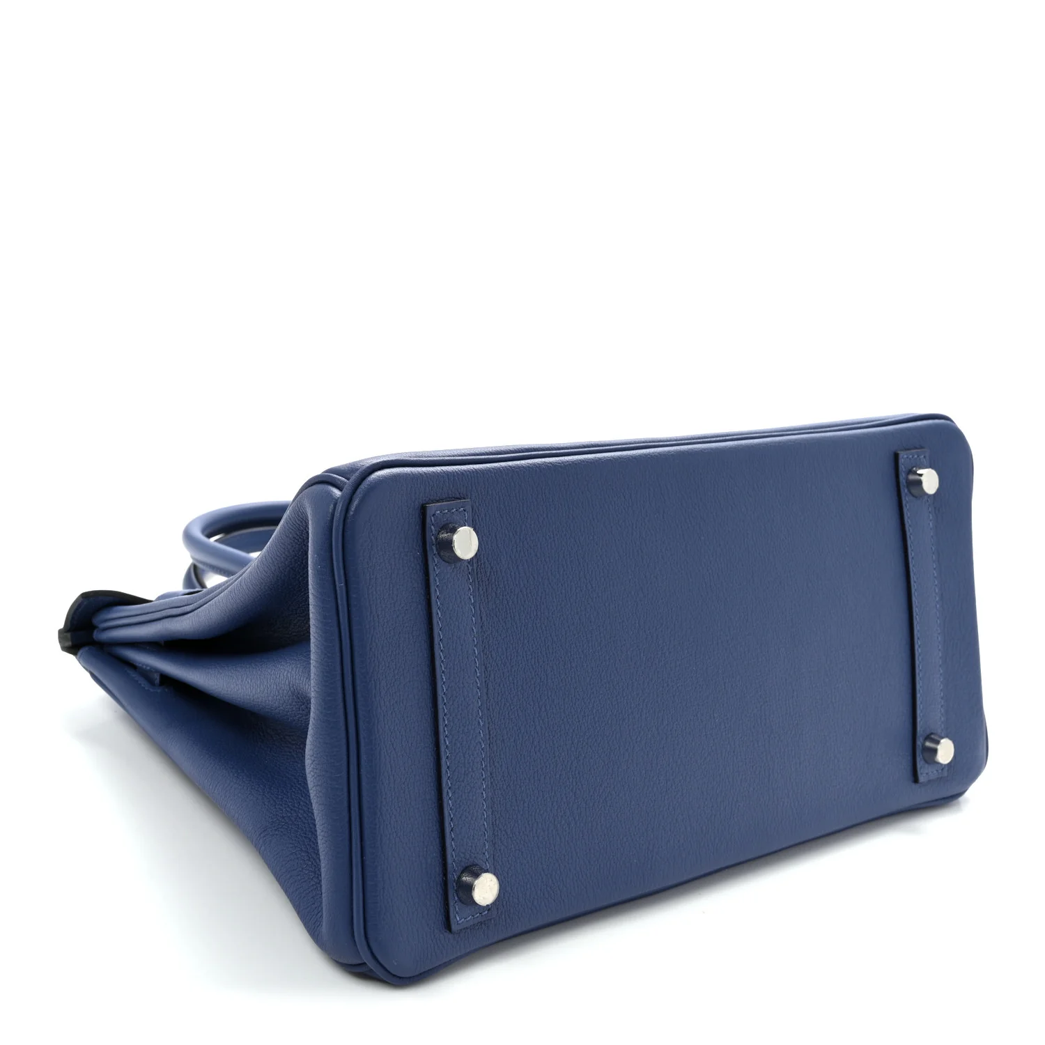 Taurillon Novillo Birkin 30 Bleu Brighton - Top Club