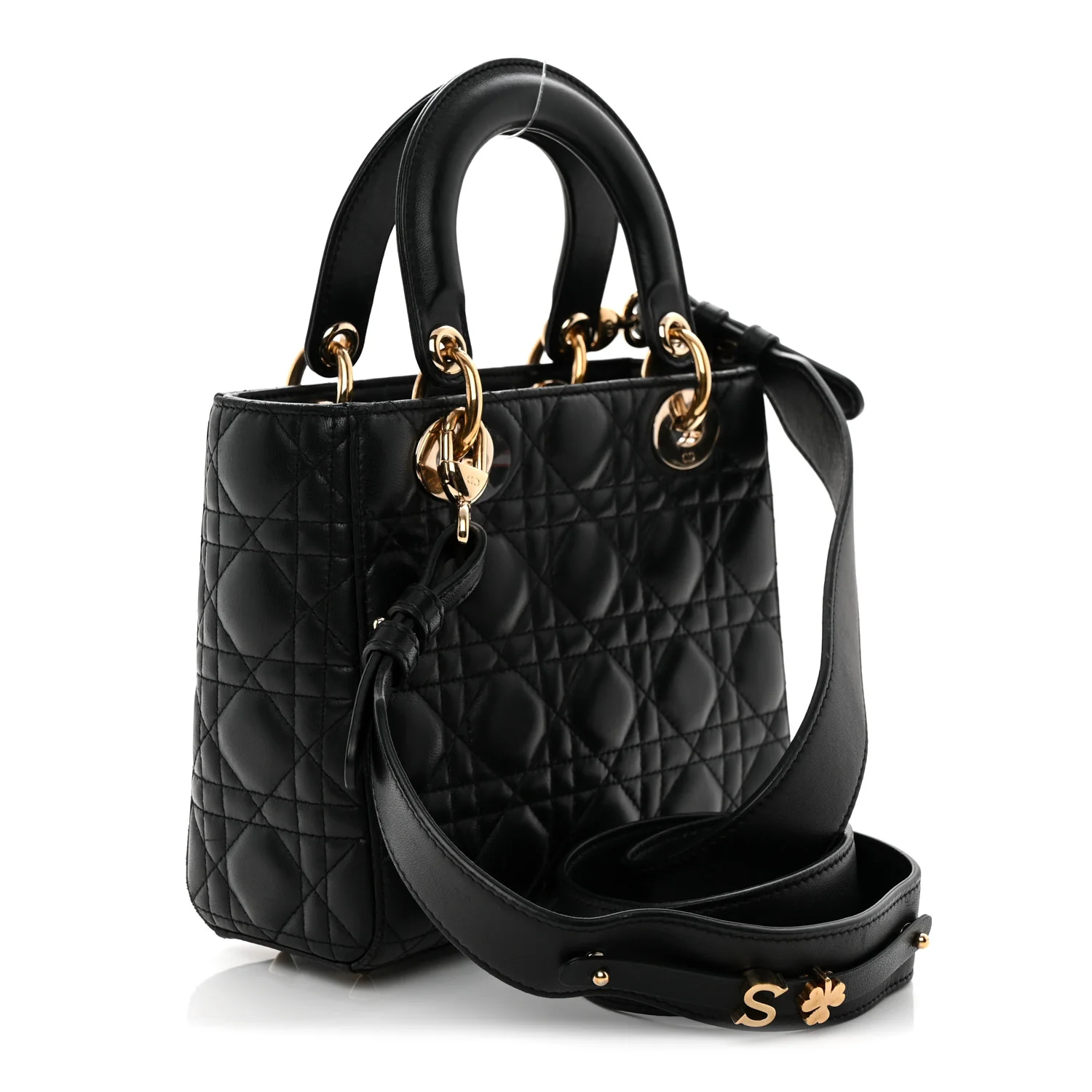 Lambskin Cannage Small My ABCDior Lady Dior Black - Top Club