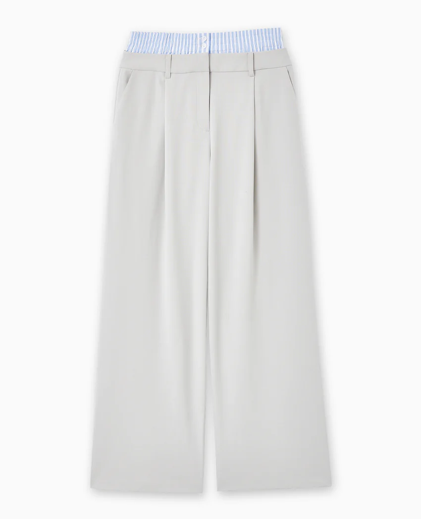 Pimkie Pantalon large avec effet caleçon apparent