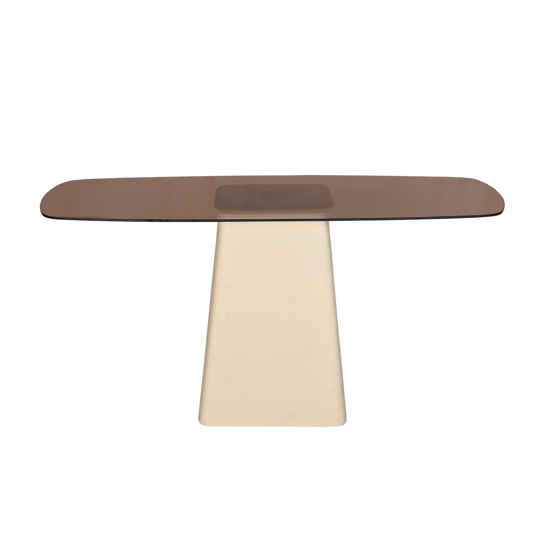 Console Milan glas 140 cm beige