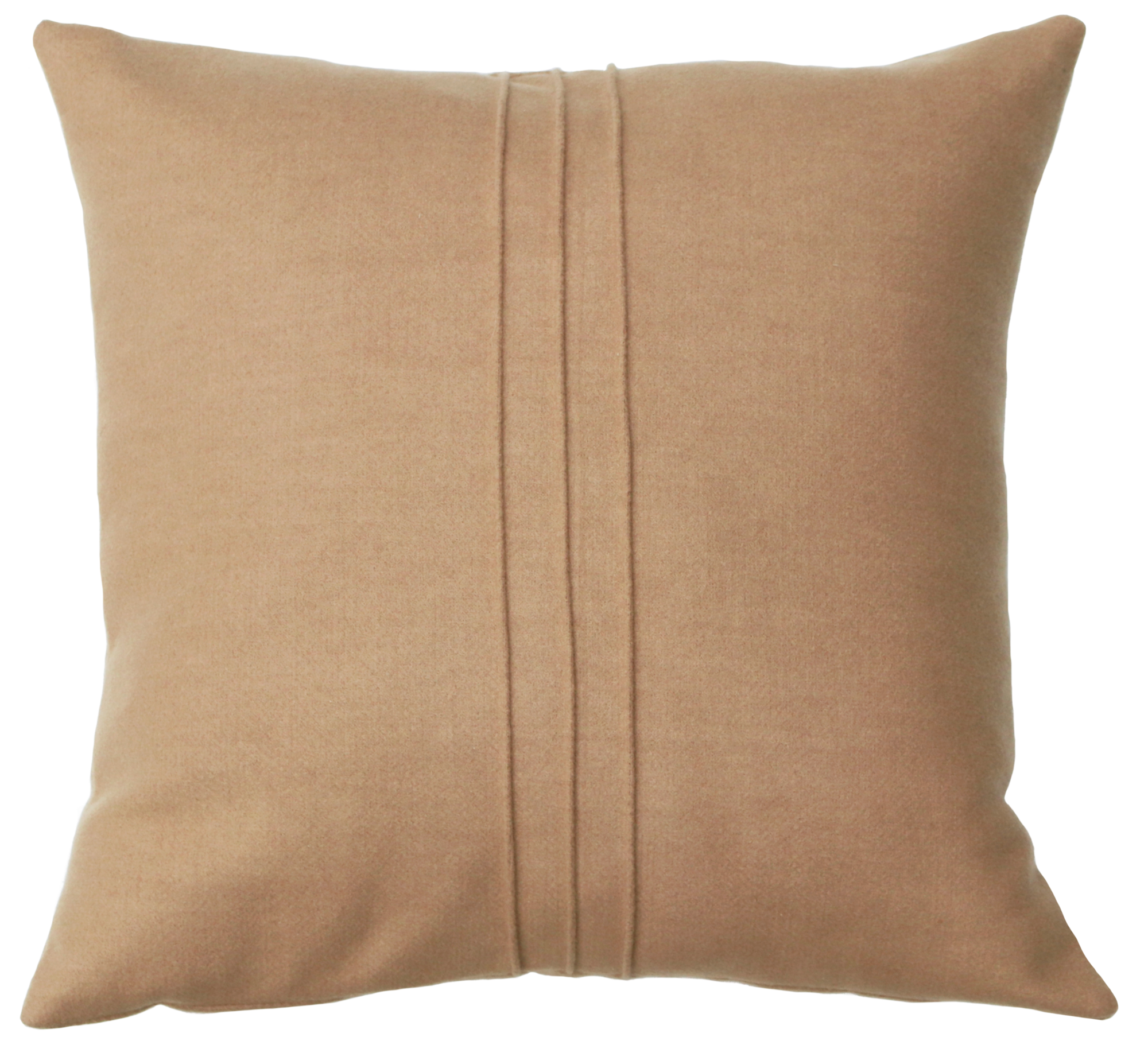 kussen 3 streep l. camel 47x47cm