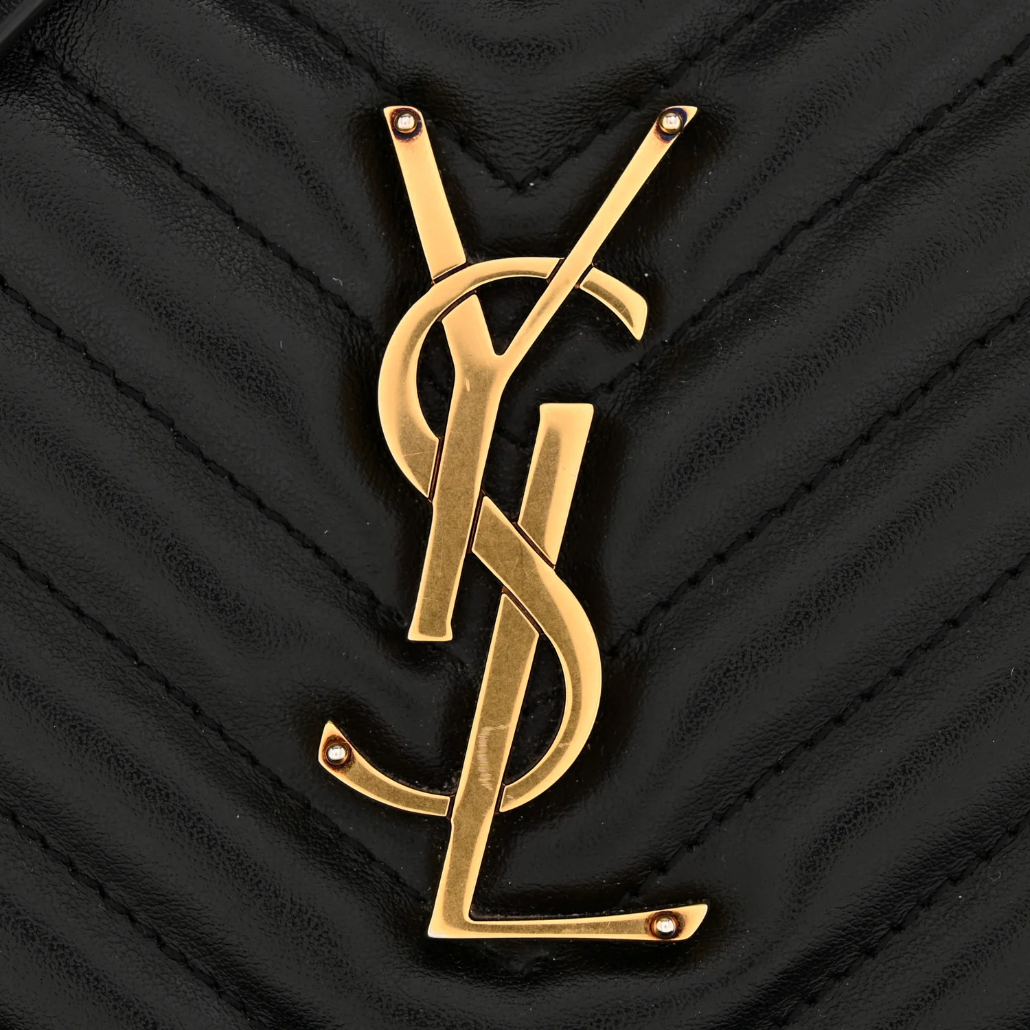 Calfskin Matelasse Monogram Lou Camera Bag Black - Top Club