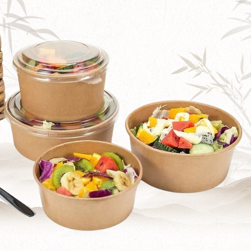 Kraft Paper Salad Bowls