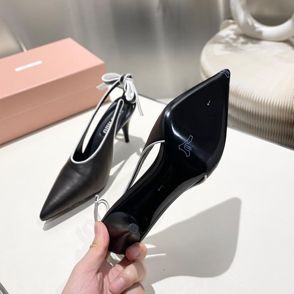 MiuMiu Nappa leather slingback pumps - Top Club