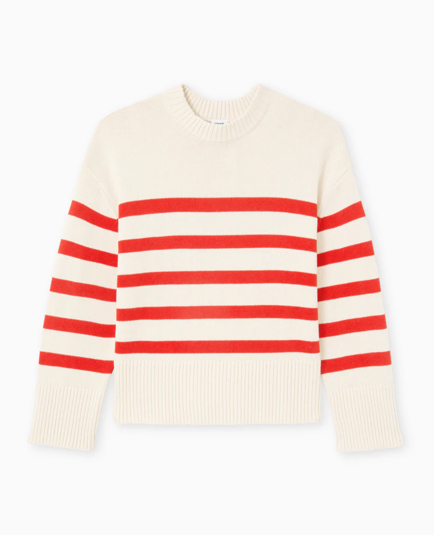Pimkie Pull oversize rayé avec grands bord-côtes