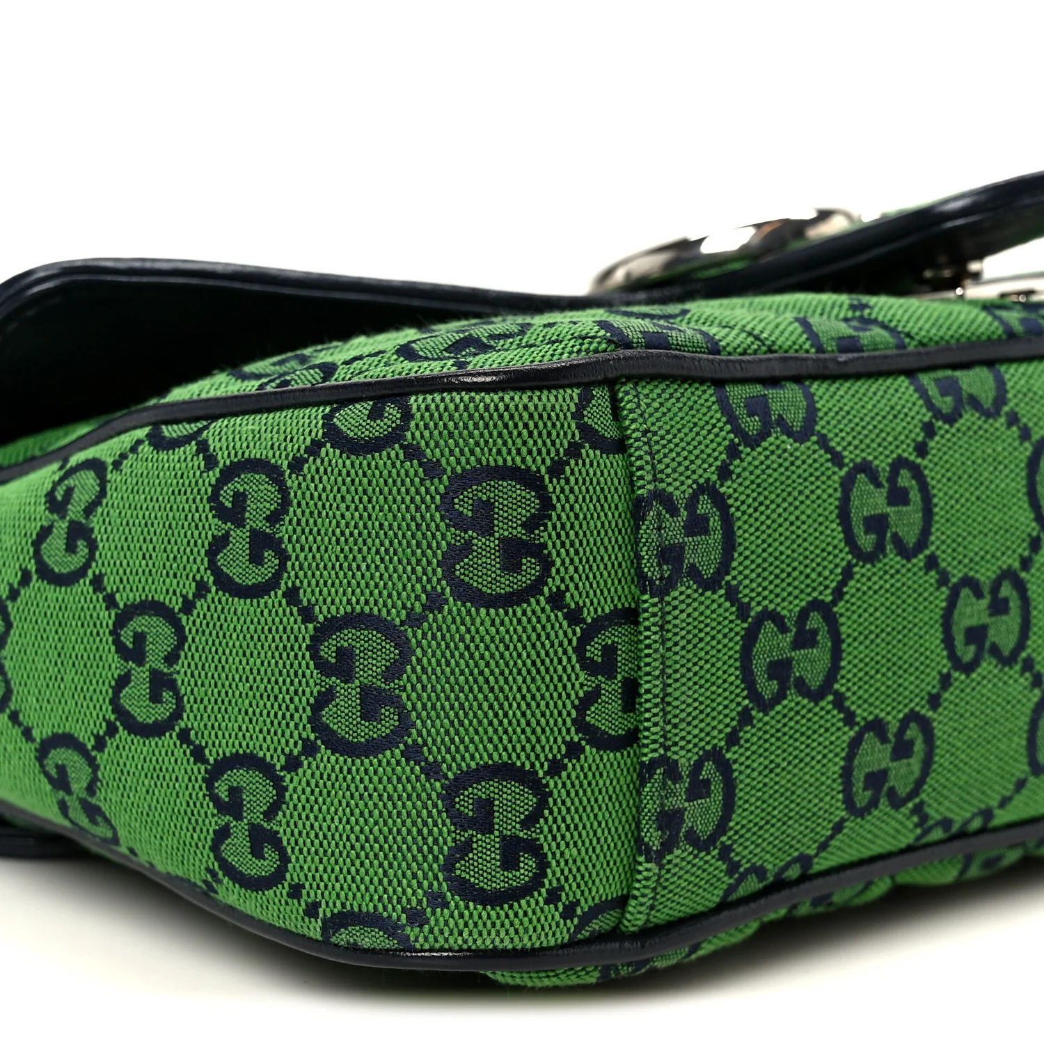 Monogram Multicolor Matelasse Diagonal Small GG Marmont Shoulder Bag Green Blue - Top Club