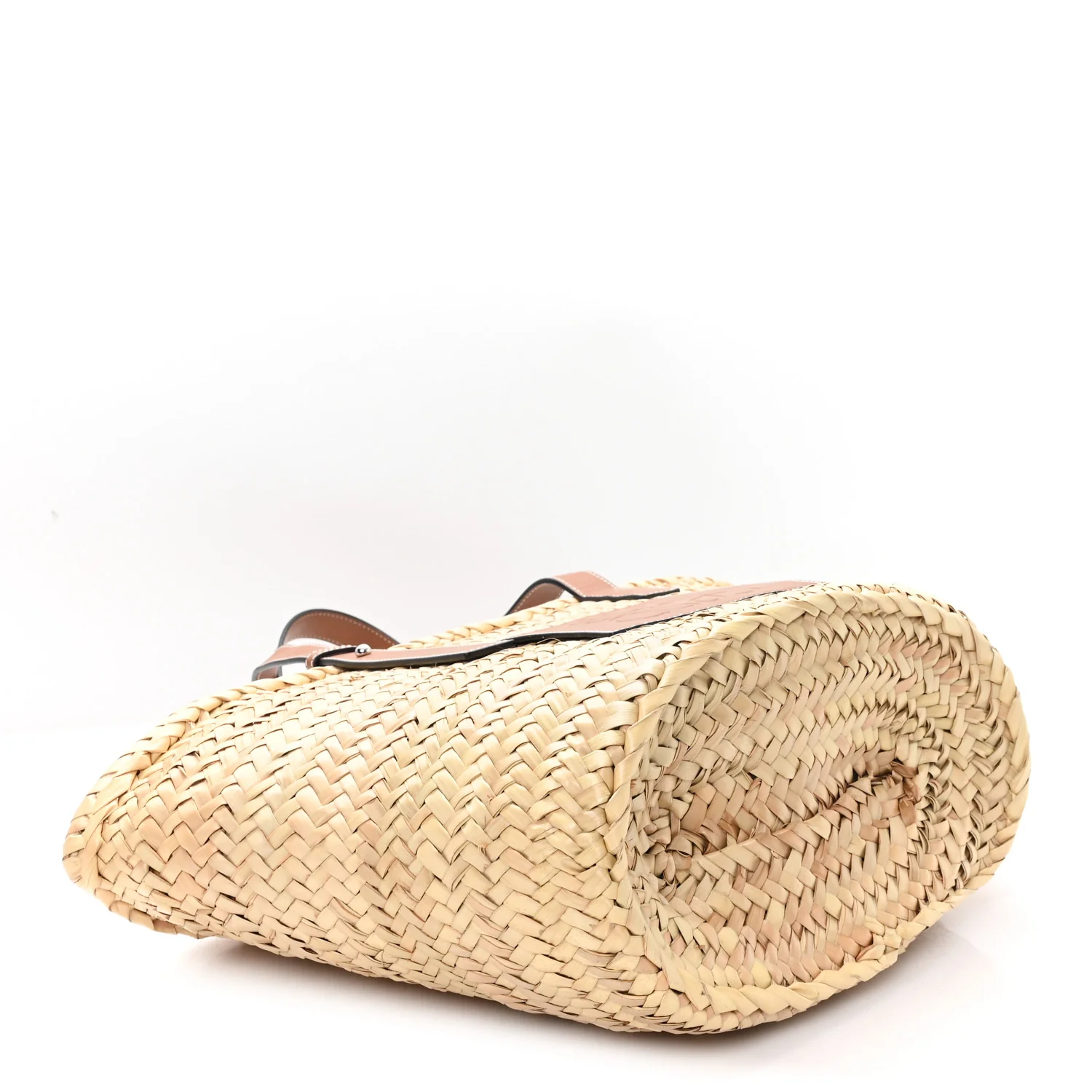 Raffia Large Basket Tote Bag Natural Tan - Top Club