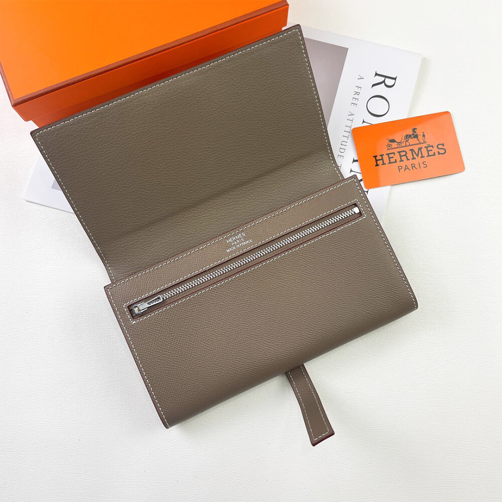 HERMES New H Passant Toutenmain wallet(HIGH-END GRADE) - Top Club
