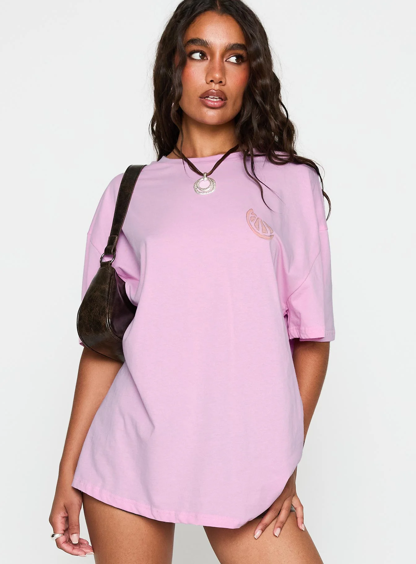 Sardines Please Oversized Tee Pink