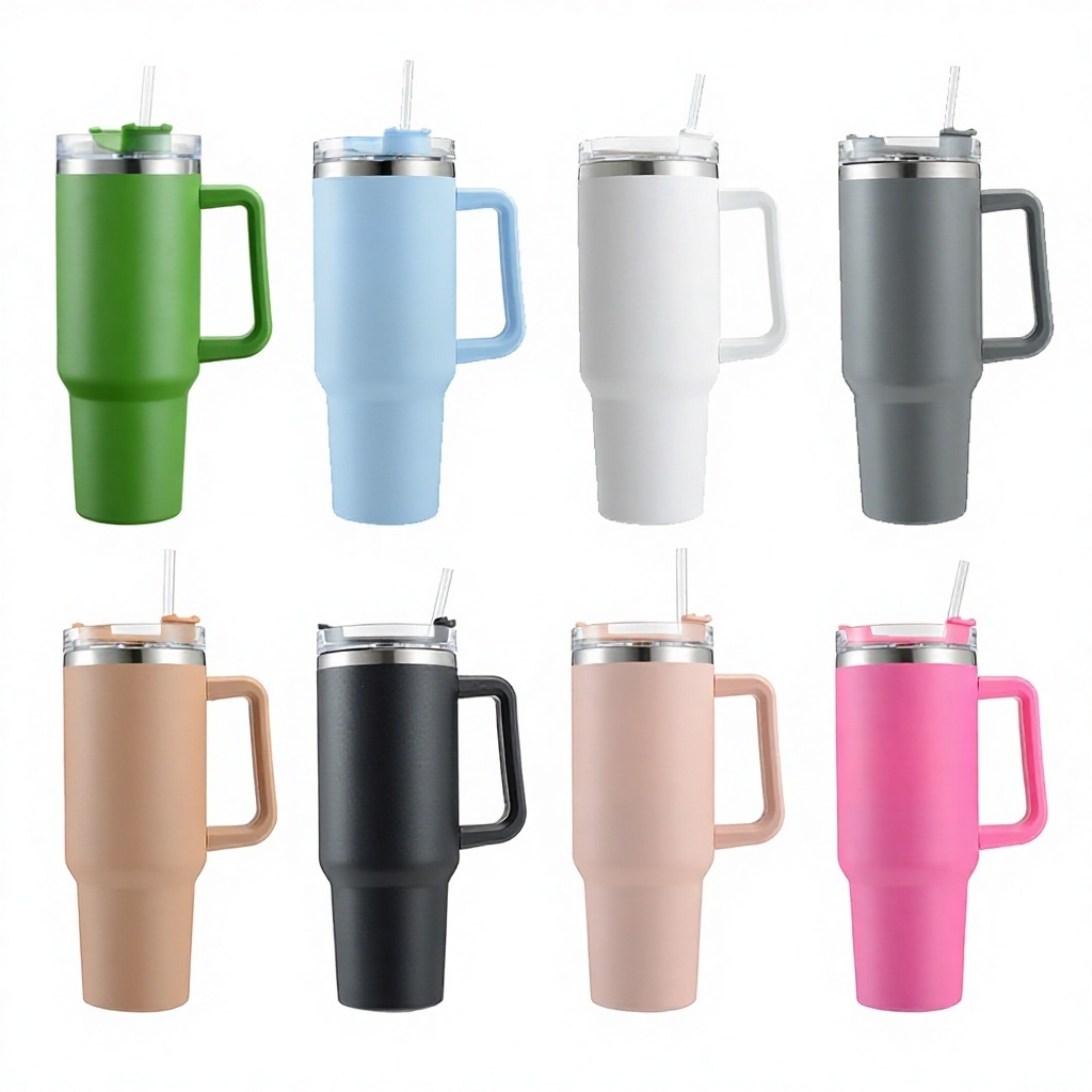 Large capacity insulated beer mug with handle