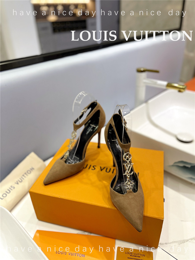 louis vuitton LV fashion bazaar metal chain high heels - Sneaker Replica Workshop