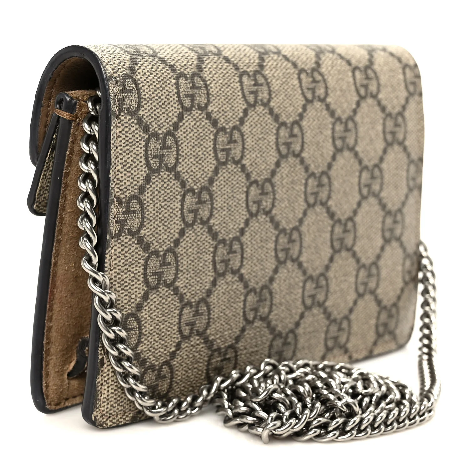 GG Supreme Monogram Super Mini Dionysus Shoulder Bag Taupe