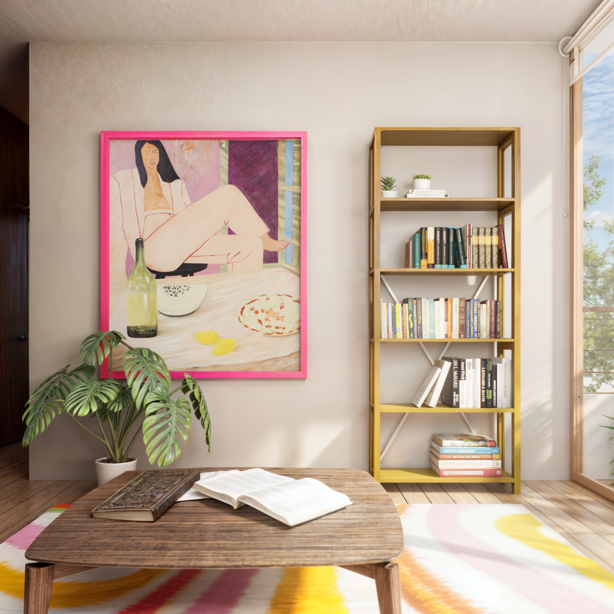 Lundia boekenkast - Mustard green #1