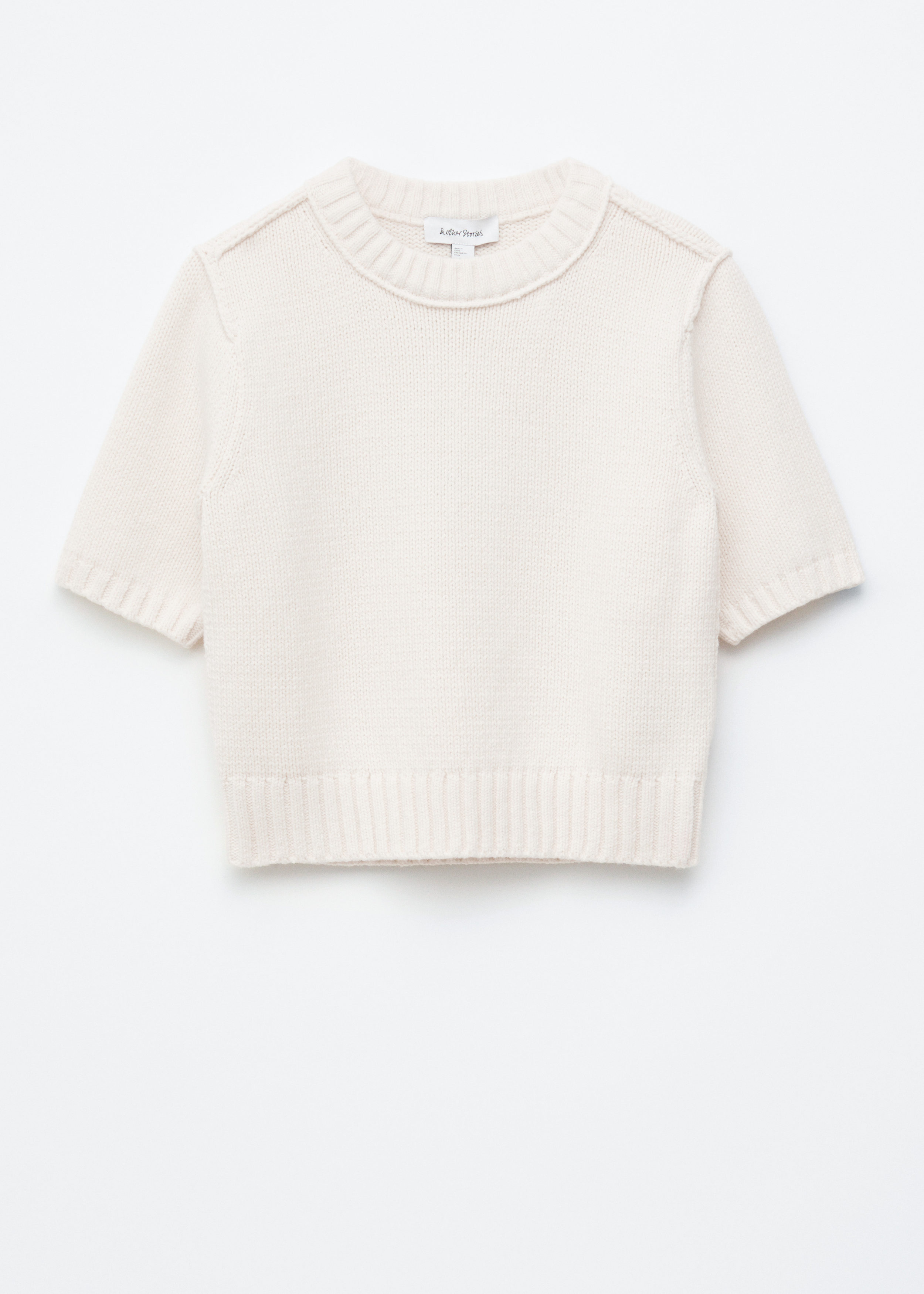 & Other Stories RIB-KNIT T-SHIRT