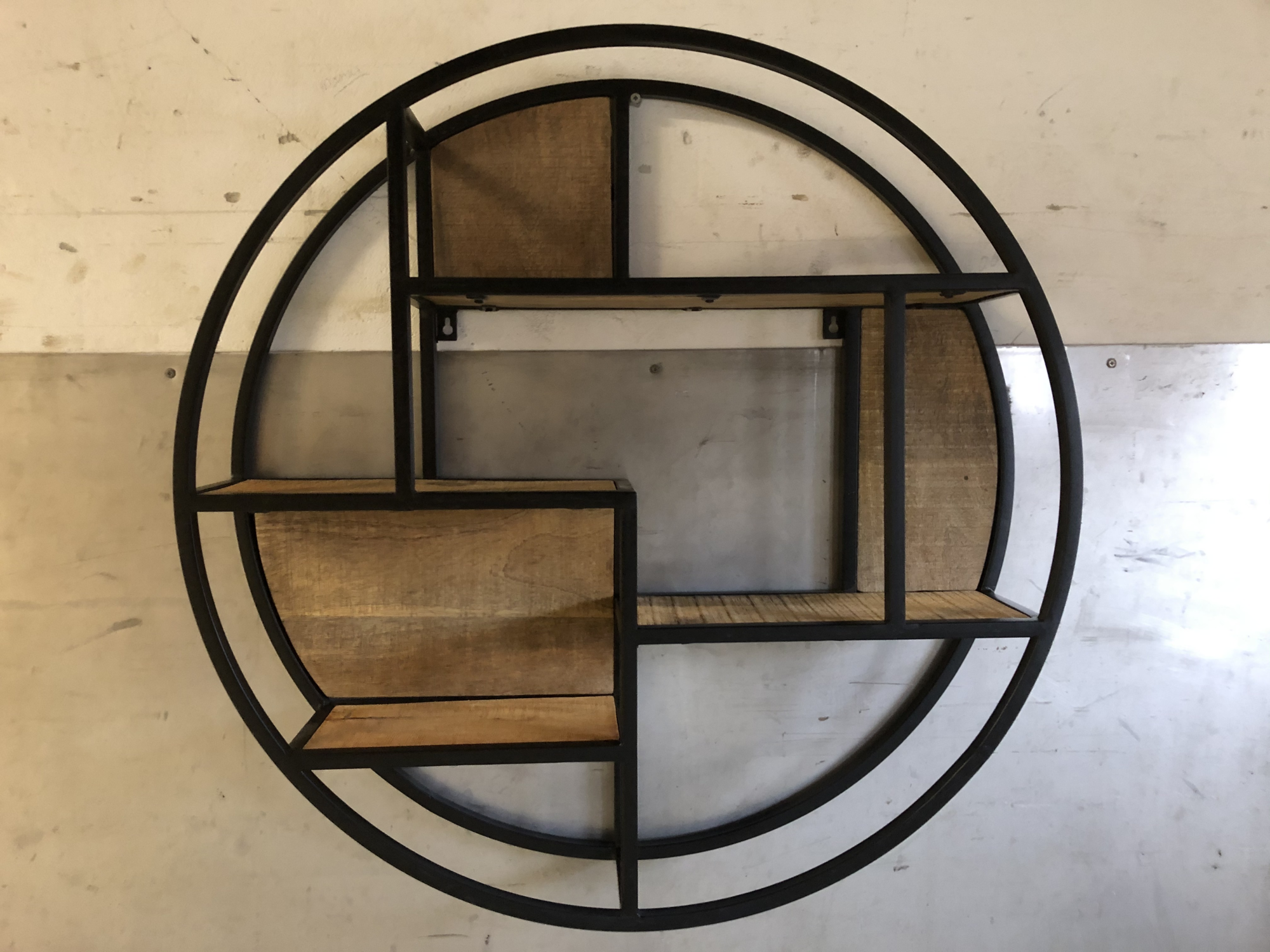 Round wallshelve D80cm black