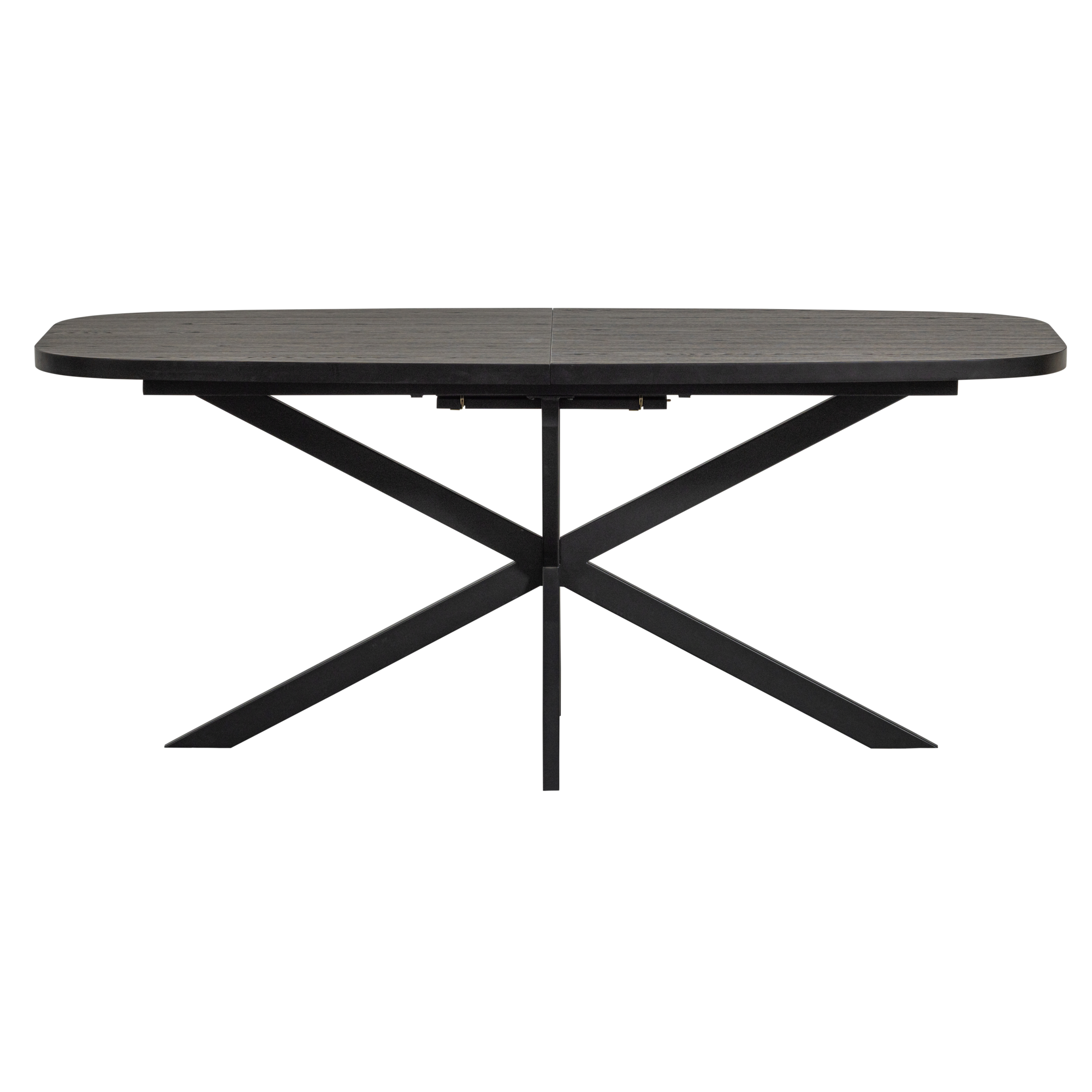 Eettafel Arros Uitschuifbaar Arros Eettafel Uitschuifbaar - MDF - Zwart - 180-220X90