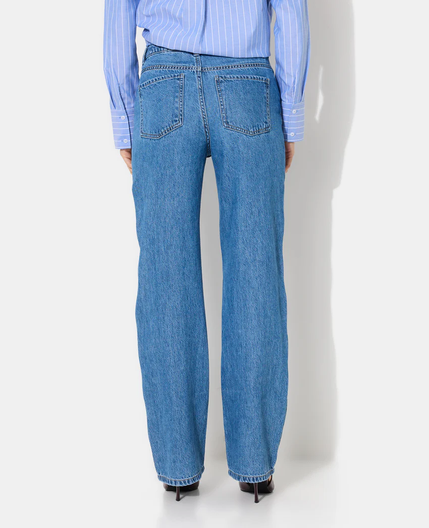 Pimkie Jean wide avec jeu de surpiqûres zig-zag