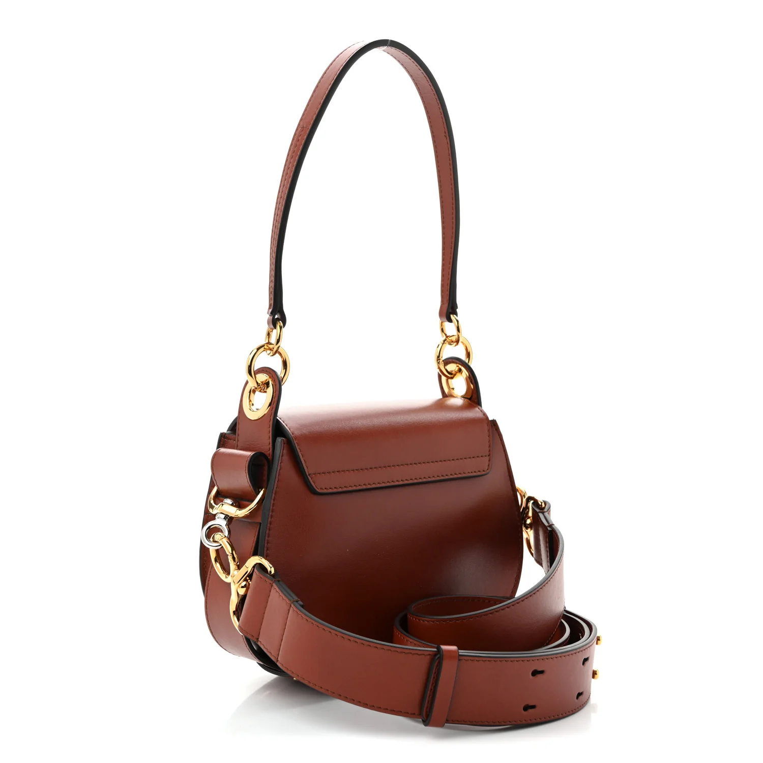 Calfskin Small Tess Bag Sepia Brown - Top Club