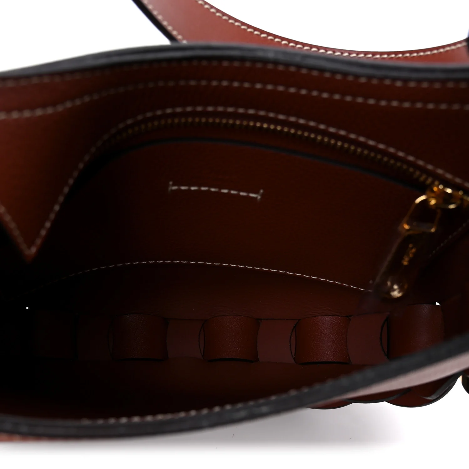 Small Grain Smooth Calfskin Small Darryl Hobo Sepia Brown - Top Club