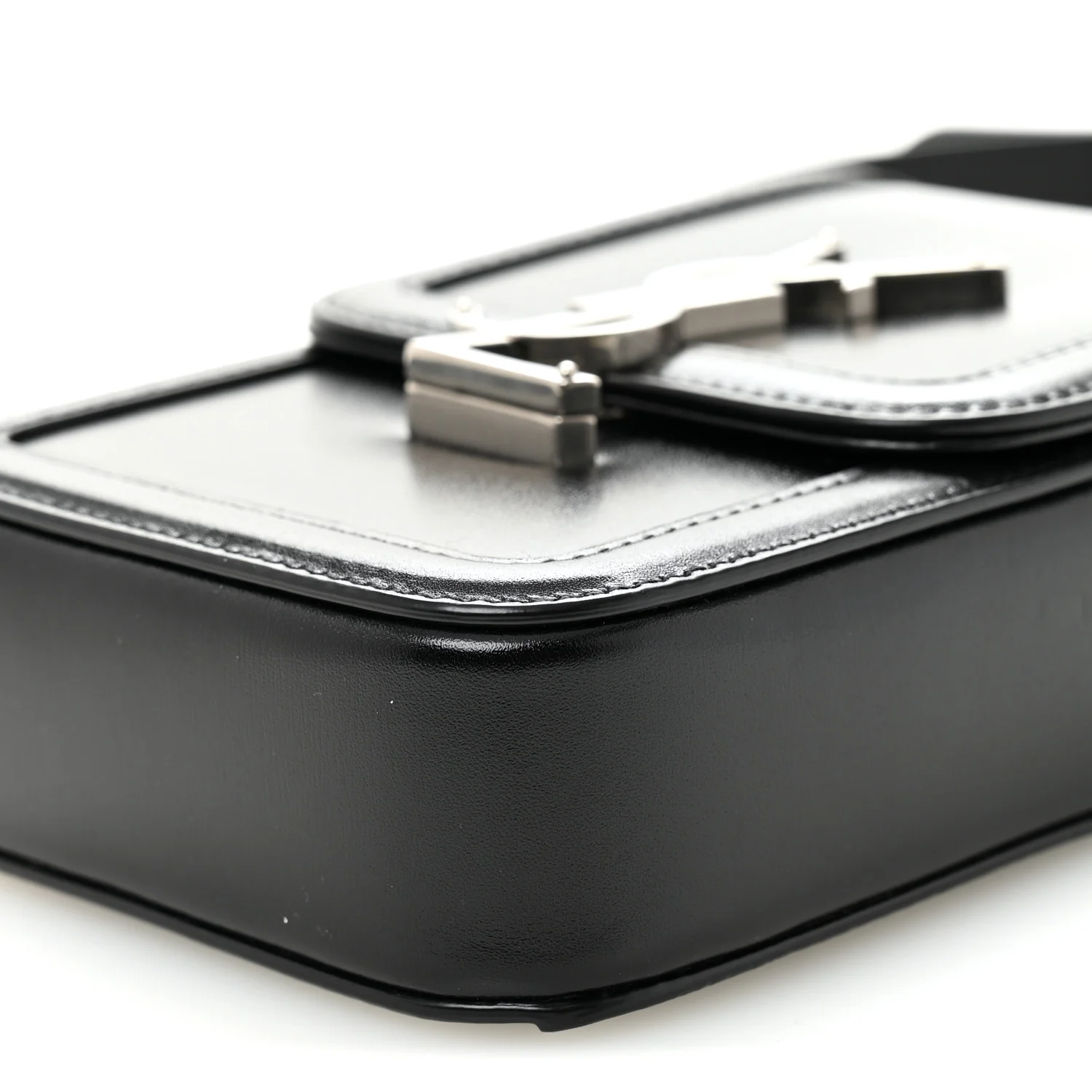 Smooth Calfskin Mini Solferino Satchel Black - Top Club