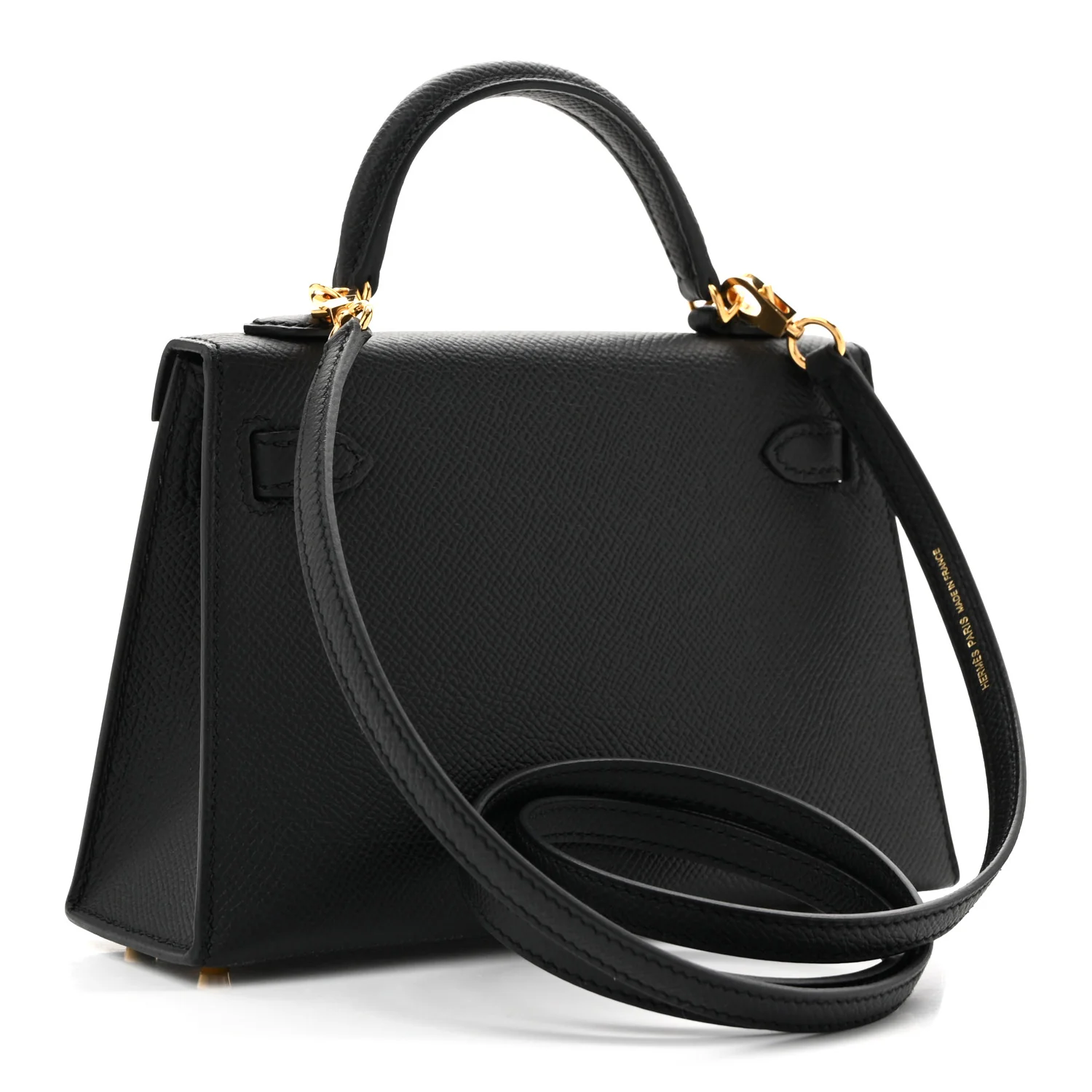 Epsom Mini Kelly Sellier 20 Black - Top Club