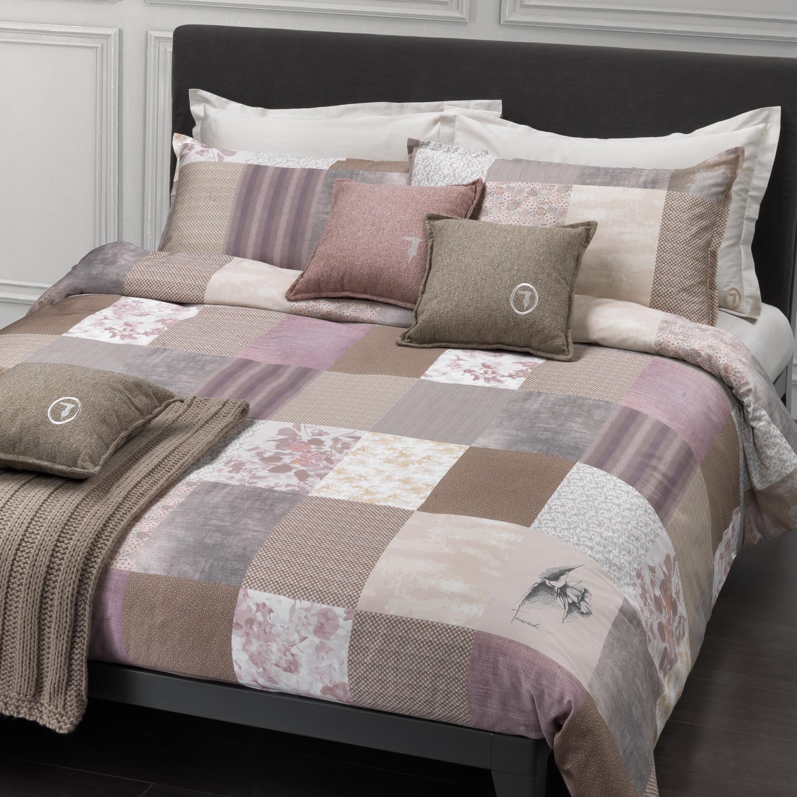 Completo Lenzuola In Raso Di Cotone Fusion Matrimoniale