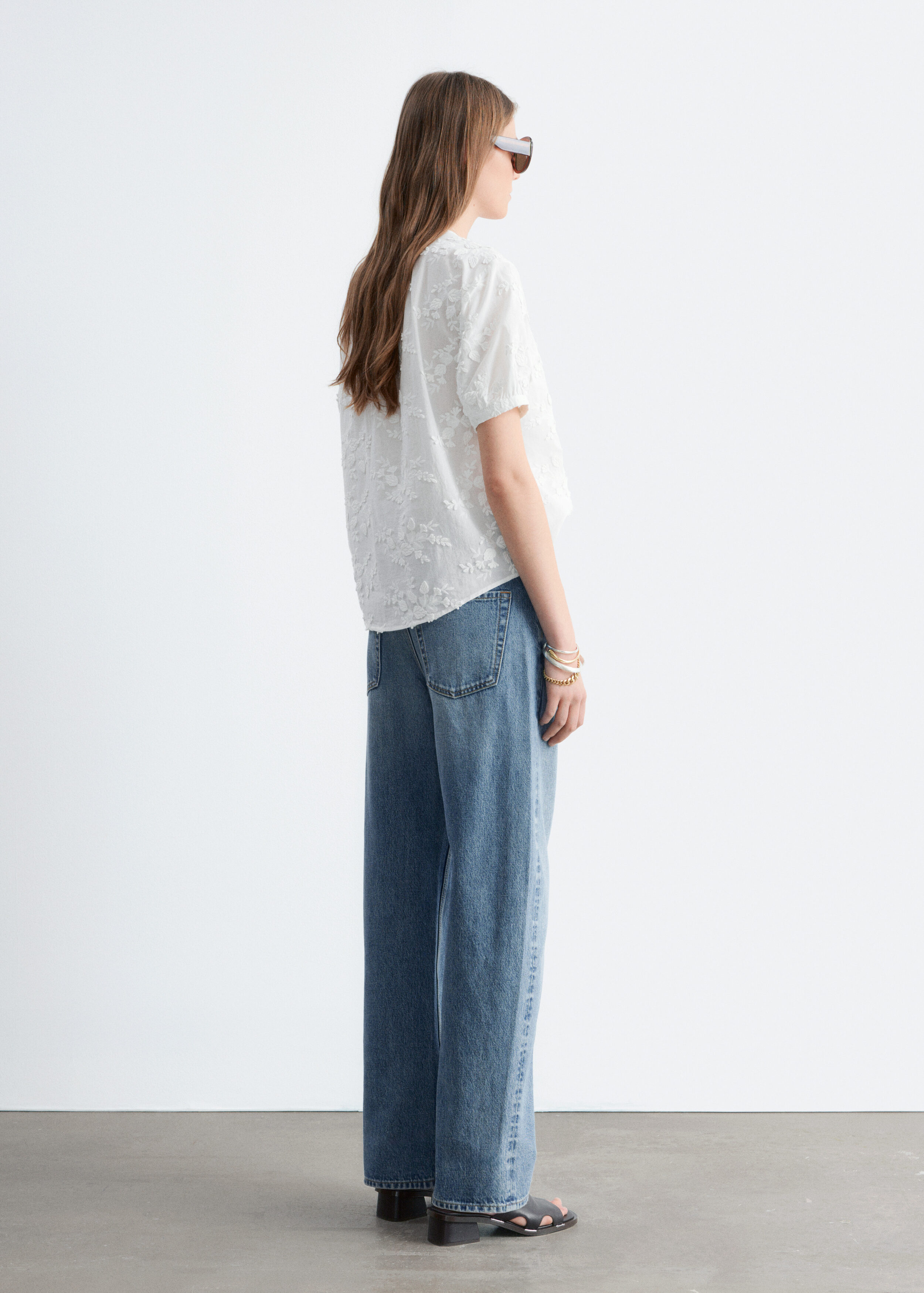 & Other Stories OVERSIZED PUFF-SLEEVE BLOUSE