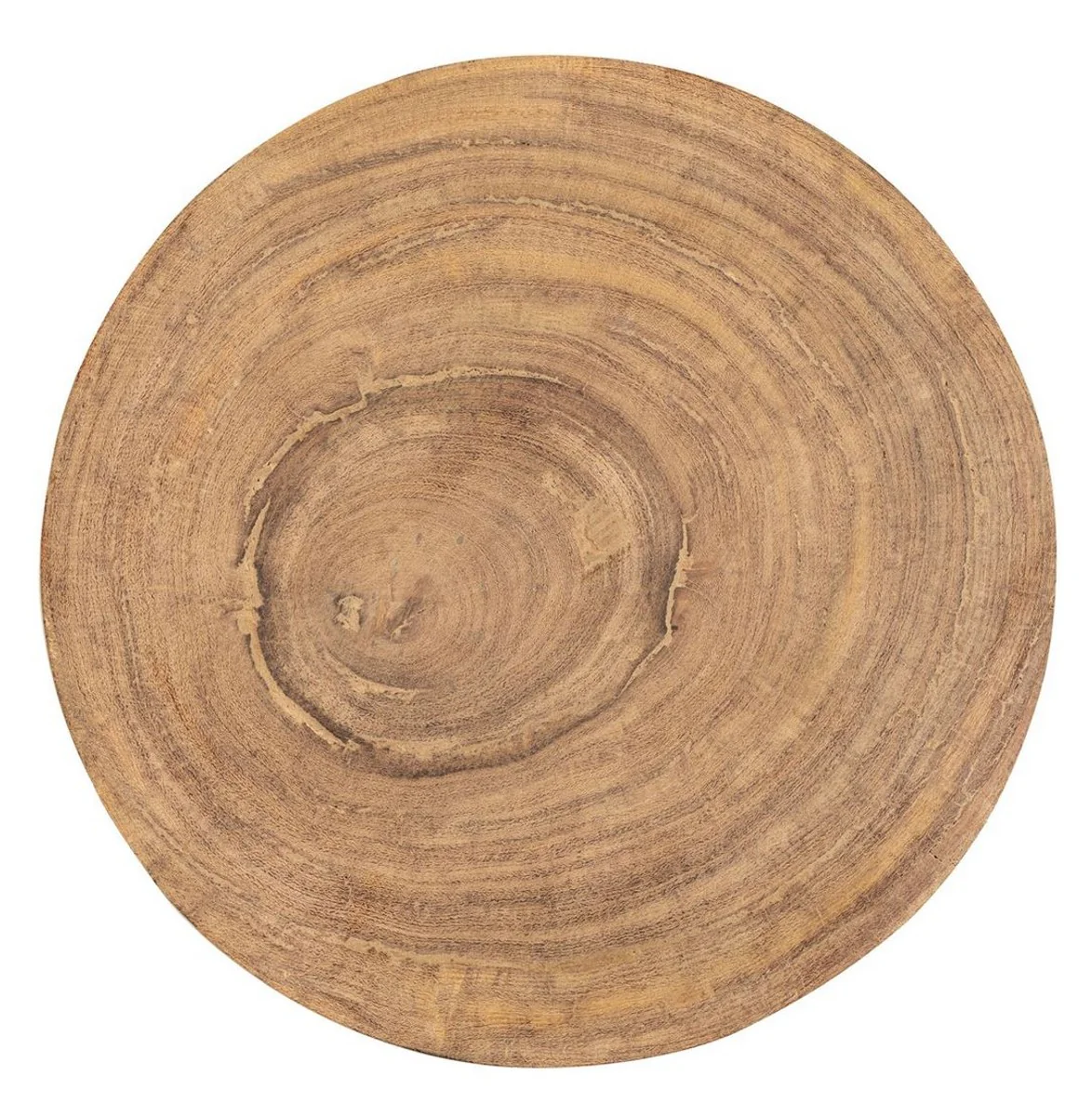 Luxury solid wood side table / stool natural color Ø 33.5 x H. 46 cm - luxury furniture